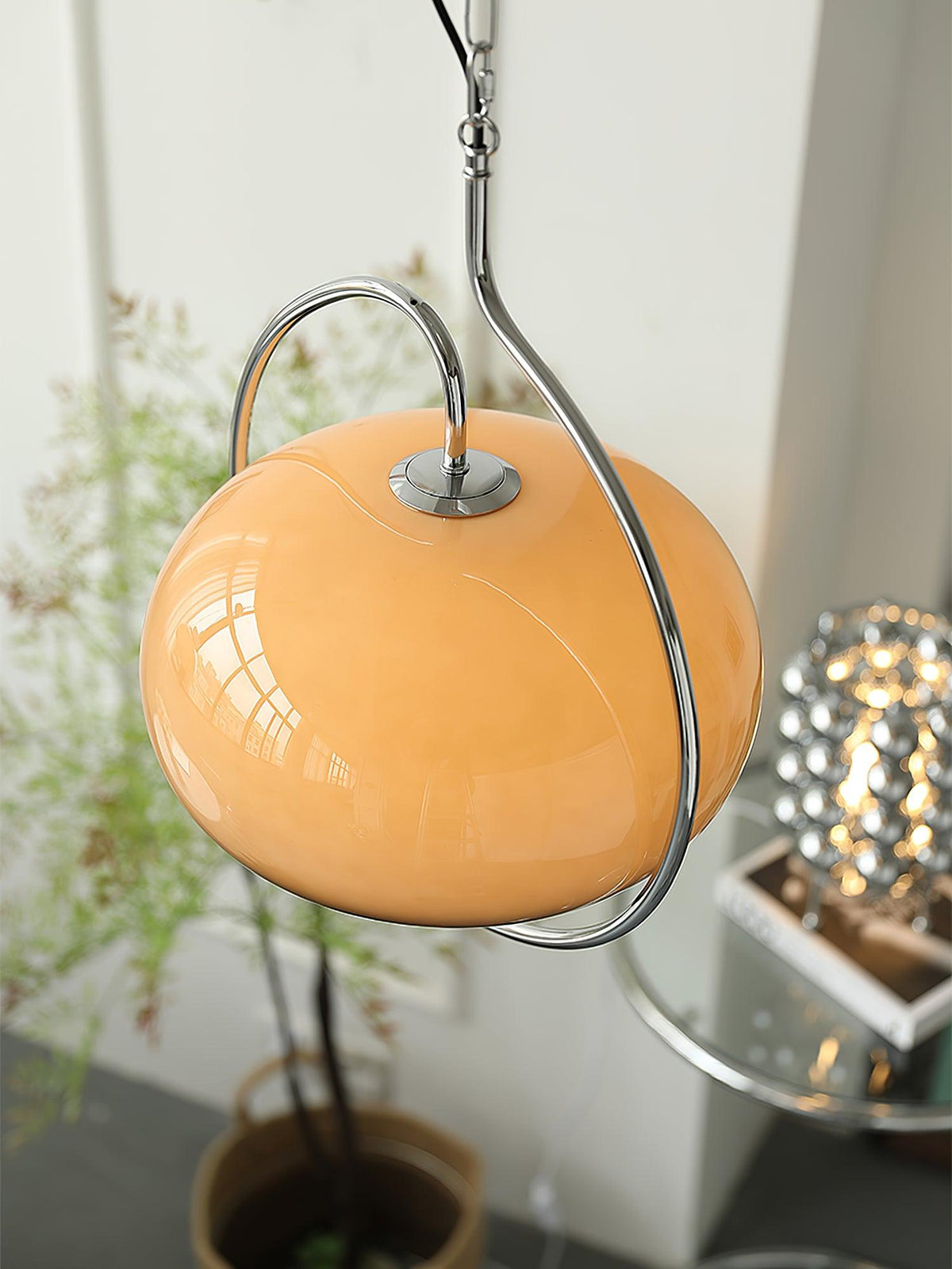 Xune Pendelleuchte aus Glas im Retro-Stil