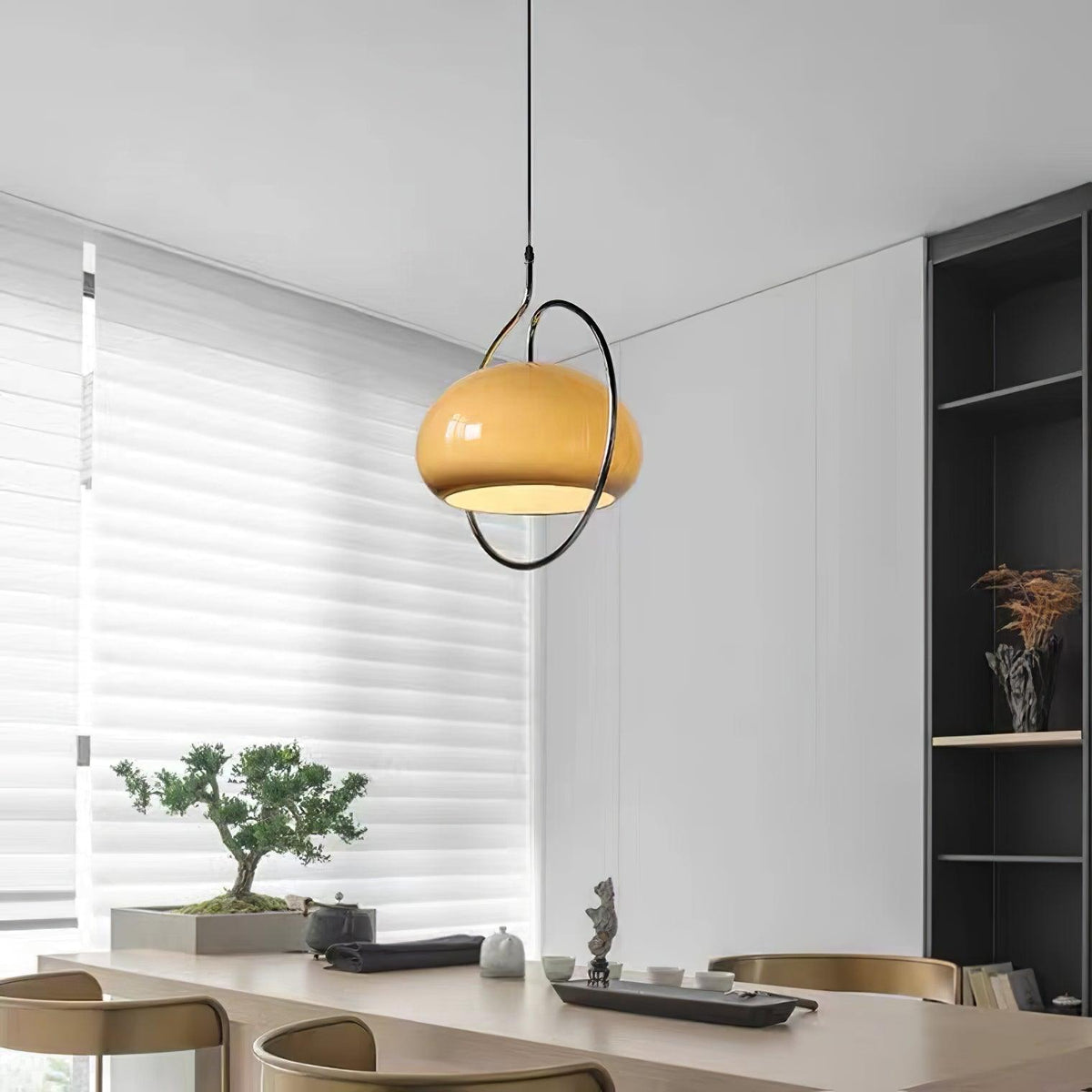 Xune Pendelleuchte aus Glas im Retro-Stil