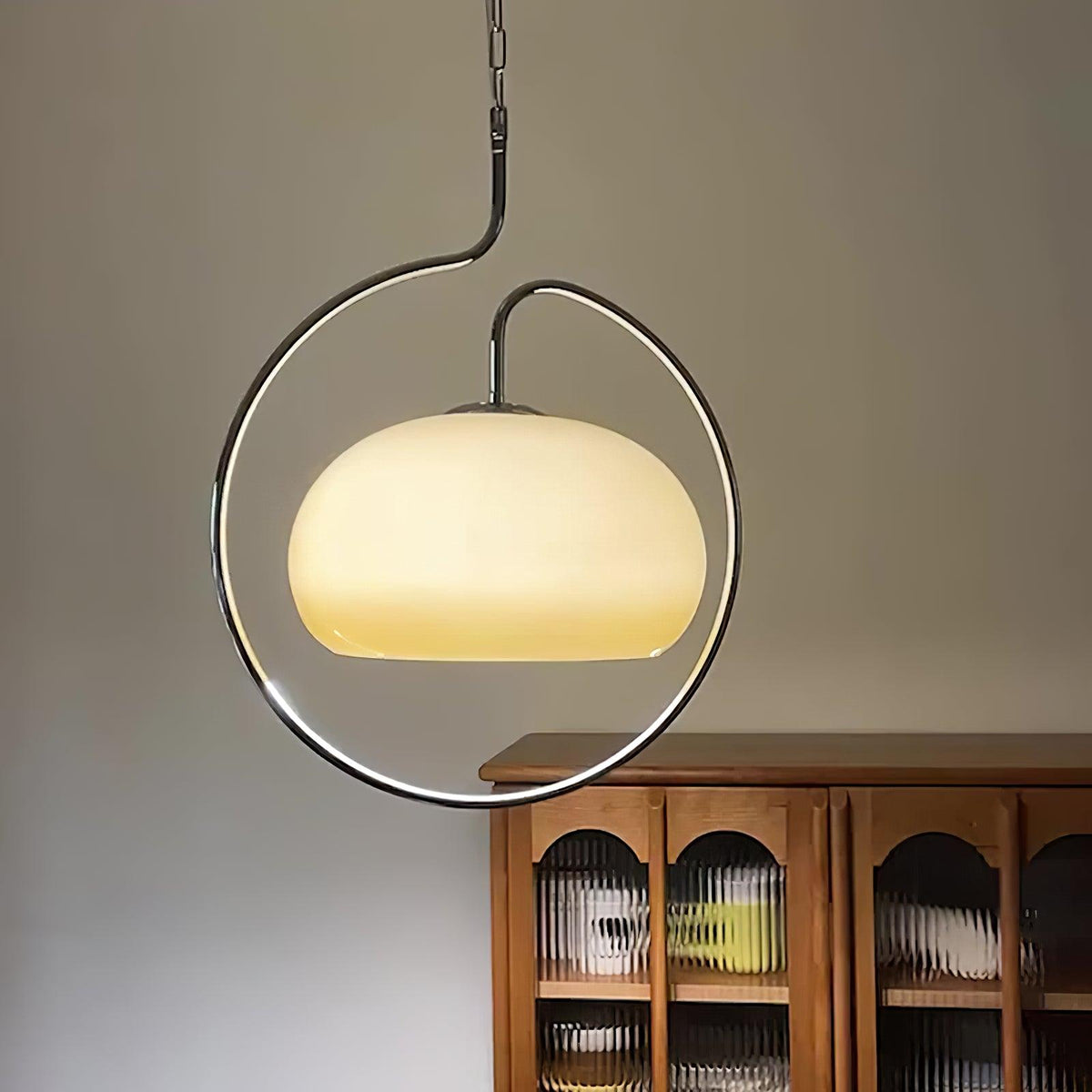 Xune Pendelleuchte aus Glas im Retro-Stil