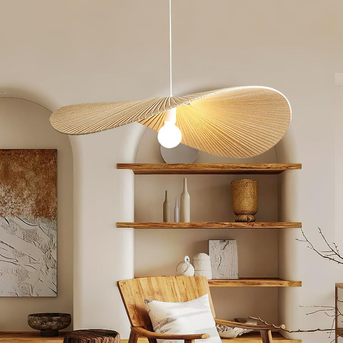 Cedrin Pendelleuchte Wave Natural