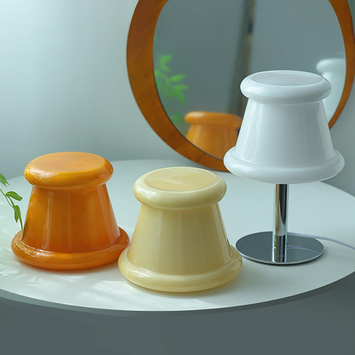 Vodor Retro-Glas-Tischlampe