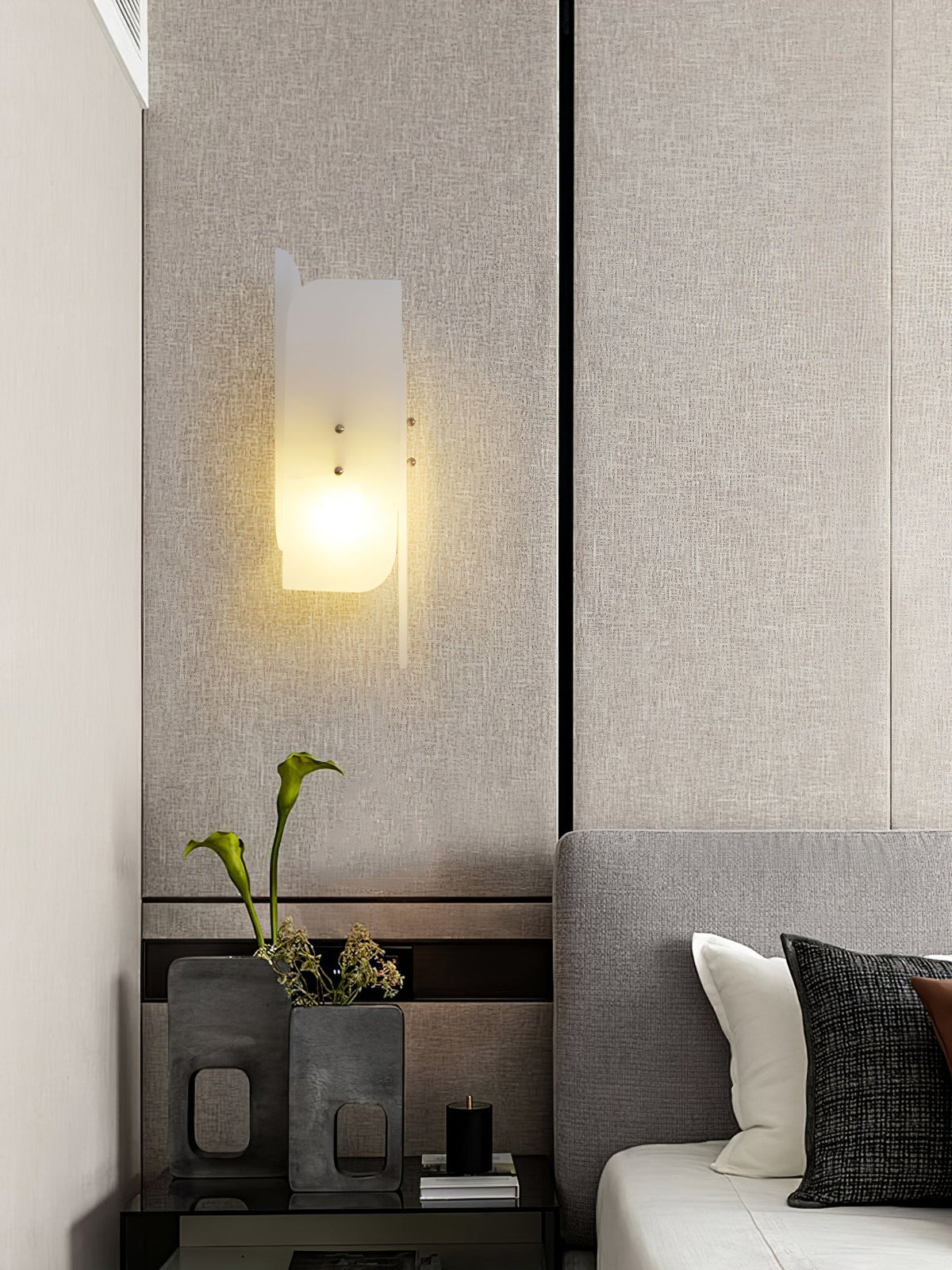 Eiroette Alabaster Wandleuchte