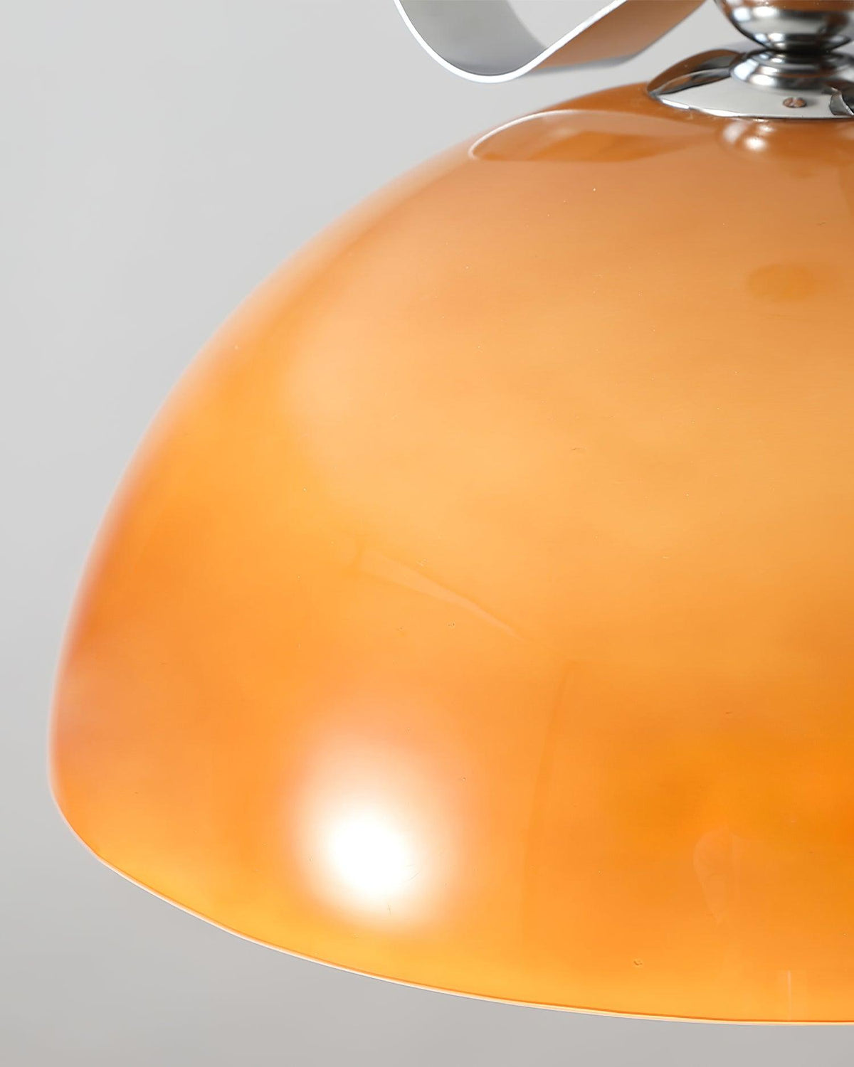 Celirina Pendelleuchte aus Glas in Bernstein für Esszimmer