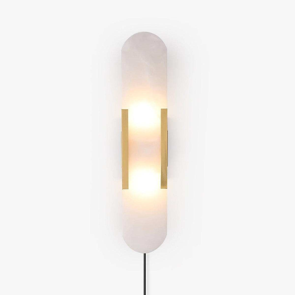 Bano Oblong Alabaster Wandleuchte mit Stecker