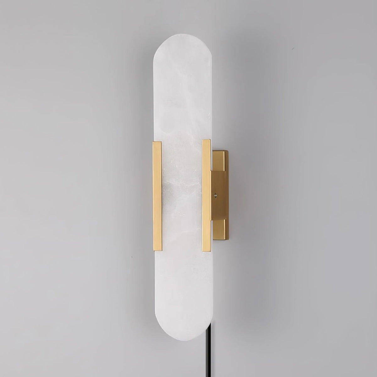 Bano Oblong Alabaster Wandleuchte mit Stecker