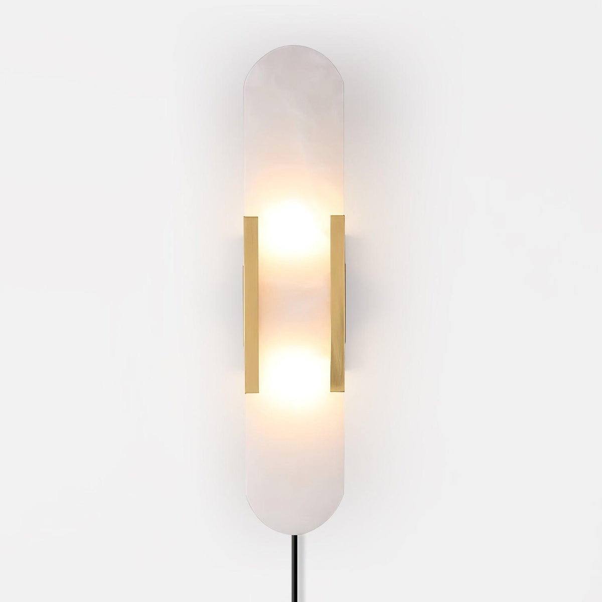 Bano Oblong Alabaster Wandleuchte mit Stecker