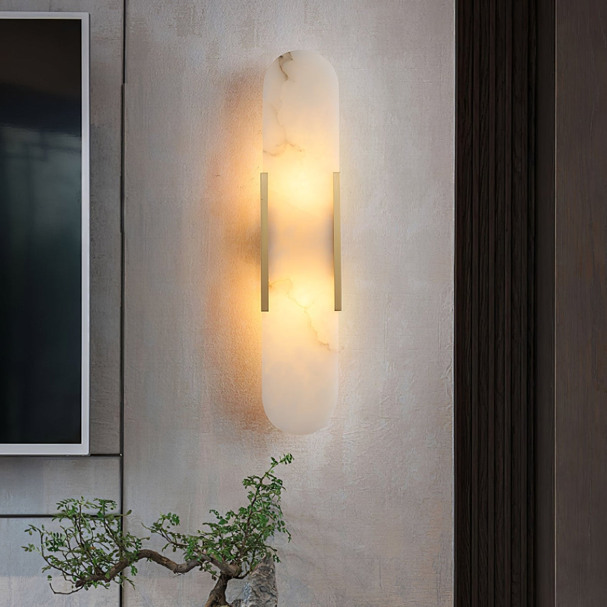 Veo Luxuriöse Alabaster-Wandleuchte