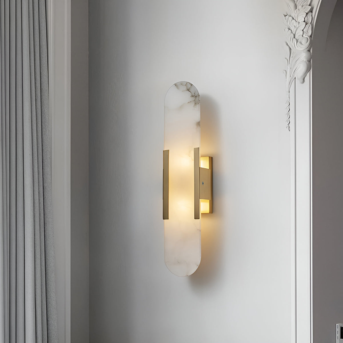 Veo Luxuriöse Alabaster-Wandleuchte