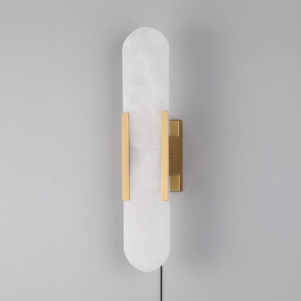 Bano Oblong Alabaster Wandleuchte mit Stecker