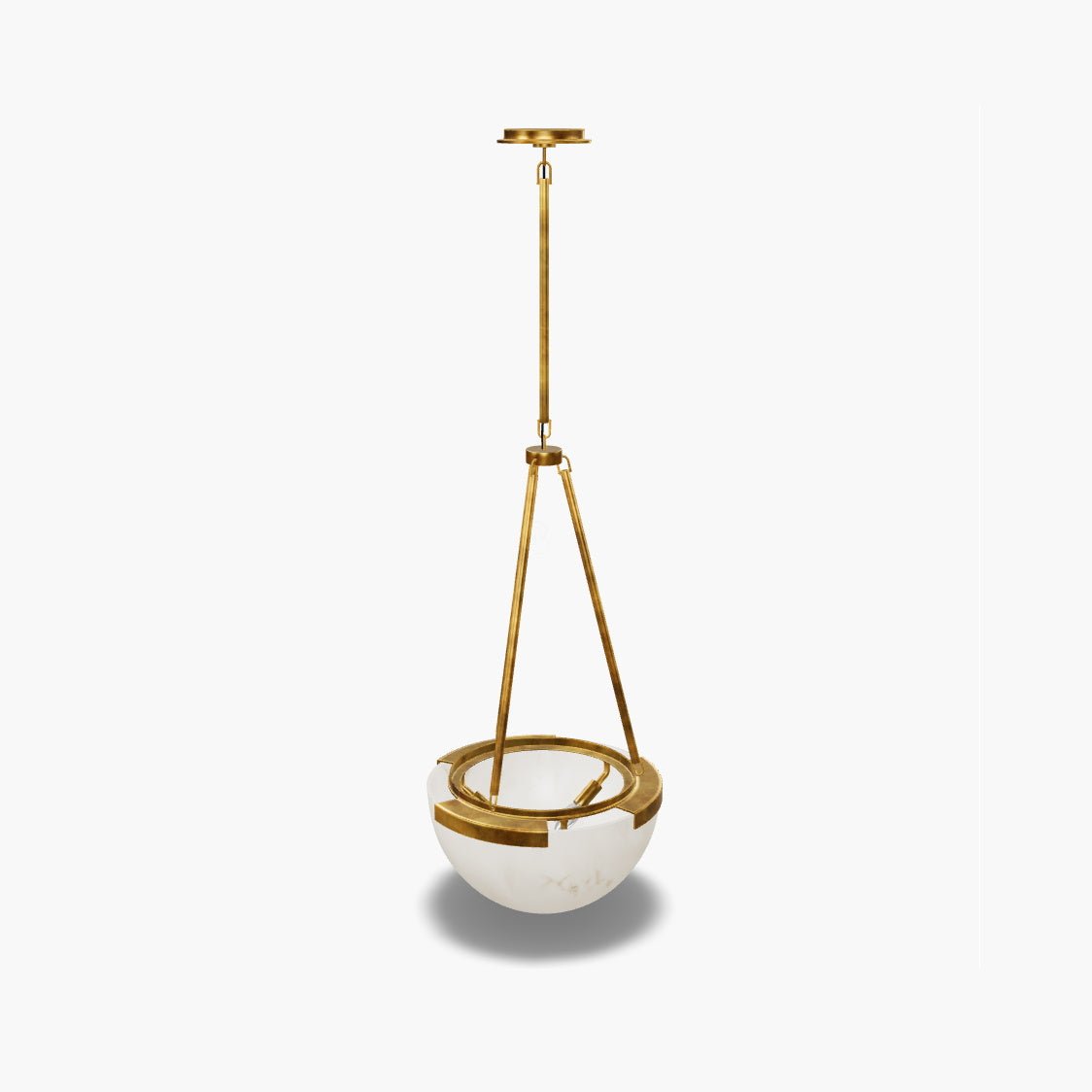 Dione Minimalistische Pendelleuchte aus Alabaster