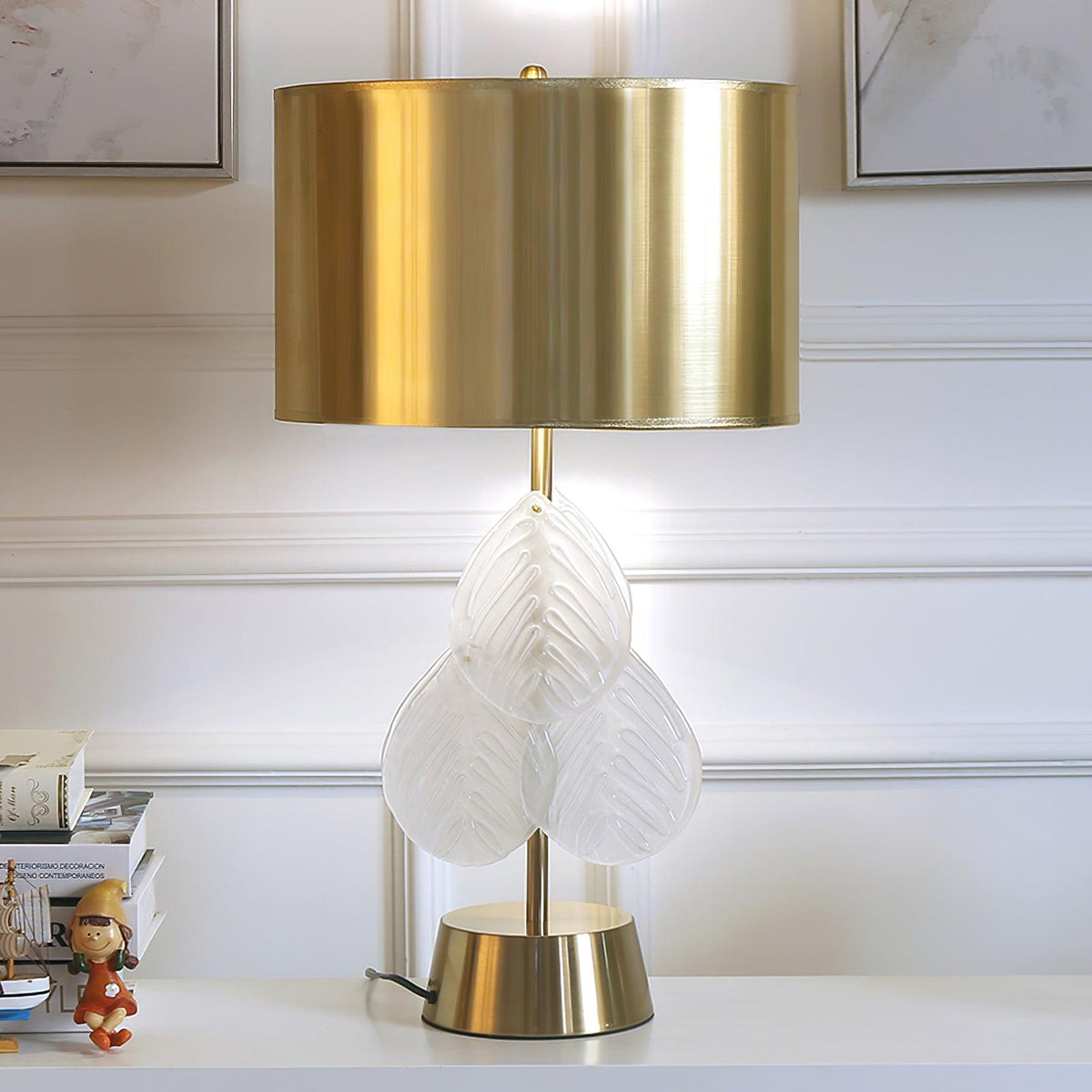 Velivaine elegante Tischleuchte aus Glas