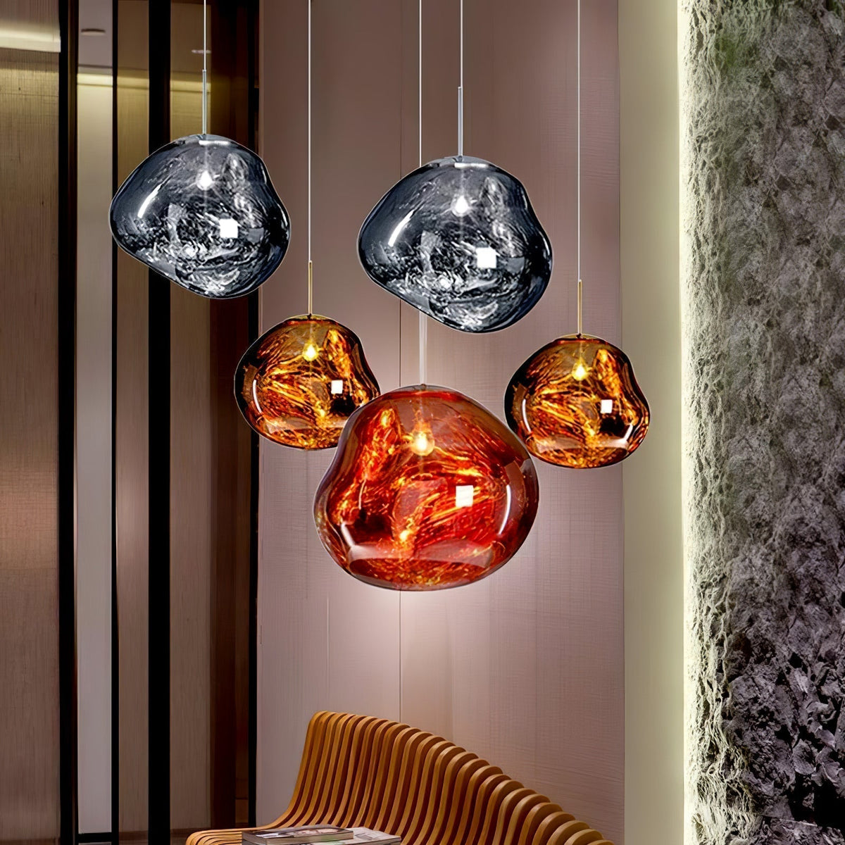 Lumora Pendelleuchte Irregular Cluster Sculptural