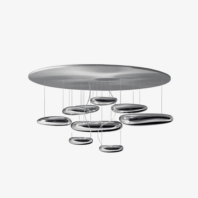Feririan Deckenleuchte Aluminium Kieselsteinform