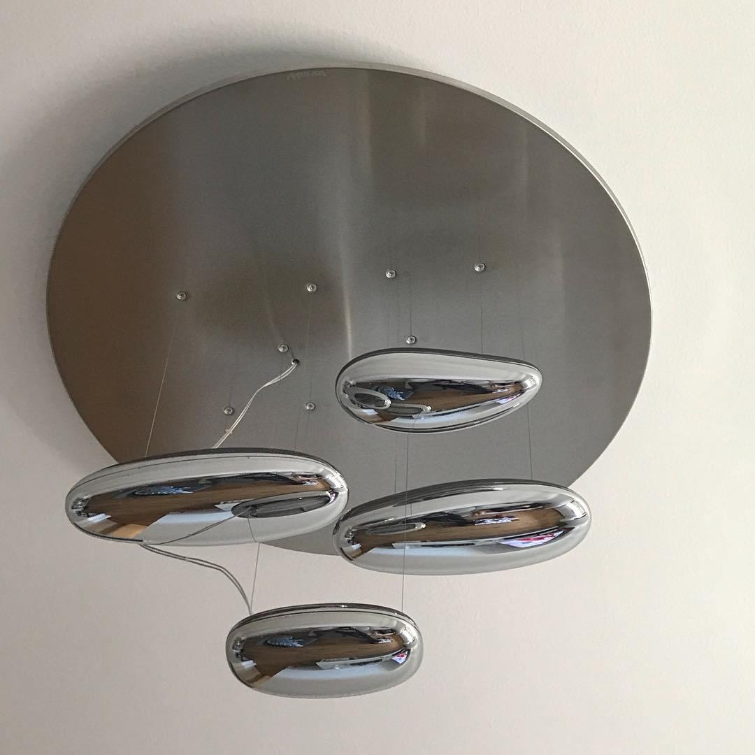 Feririan Deckenleuchte Aluminium Kieselsteinform