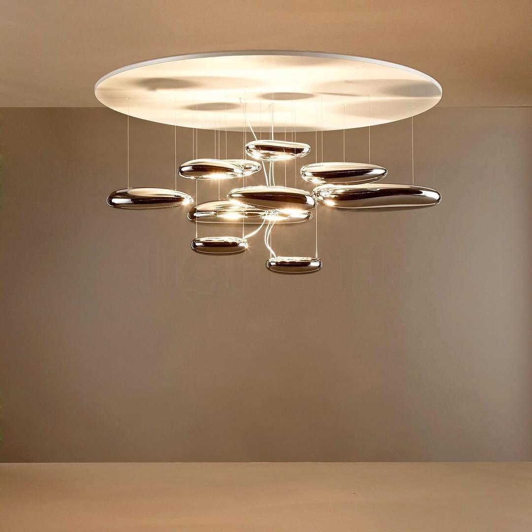 Feririan Deckenleuchte Aluminium Kieselsteinform