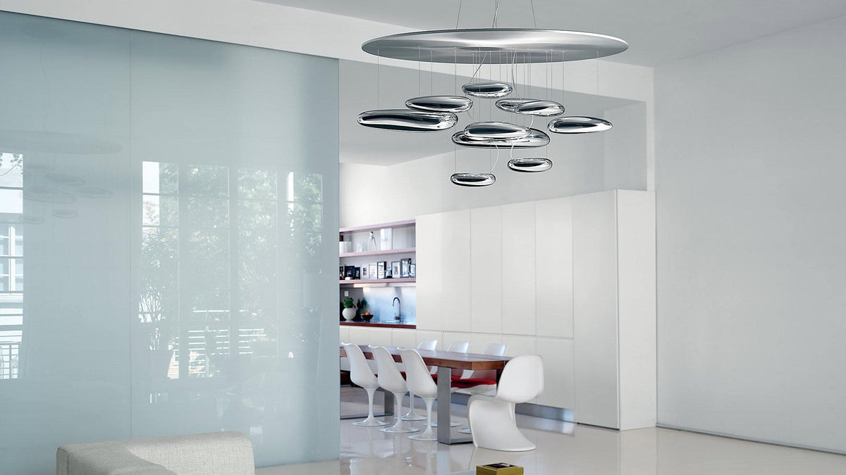 Feririan Deckenleuchte Aluminium Kieselsteinform