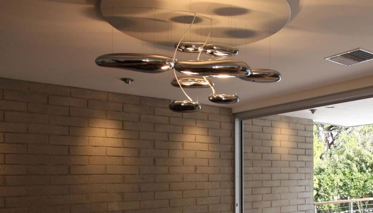 Feririan Deckenleuchte Aluminium Kieselsteinform