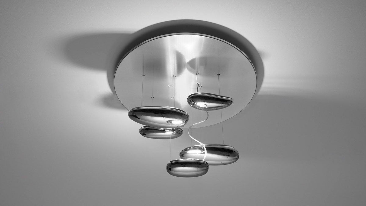 Feririan Deckenleuchte Aluminium Kieselsteinform