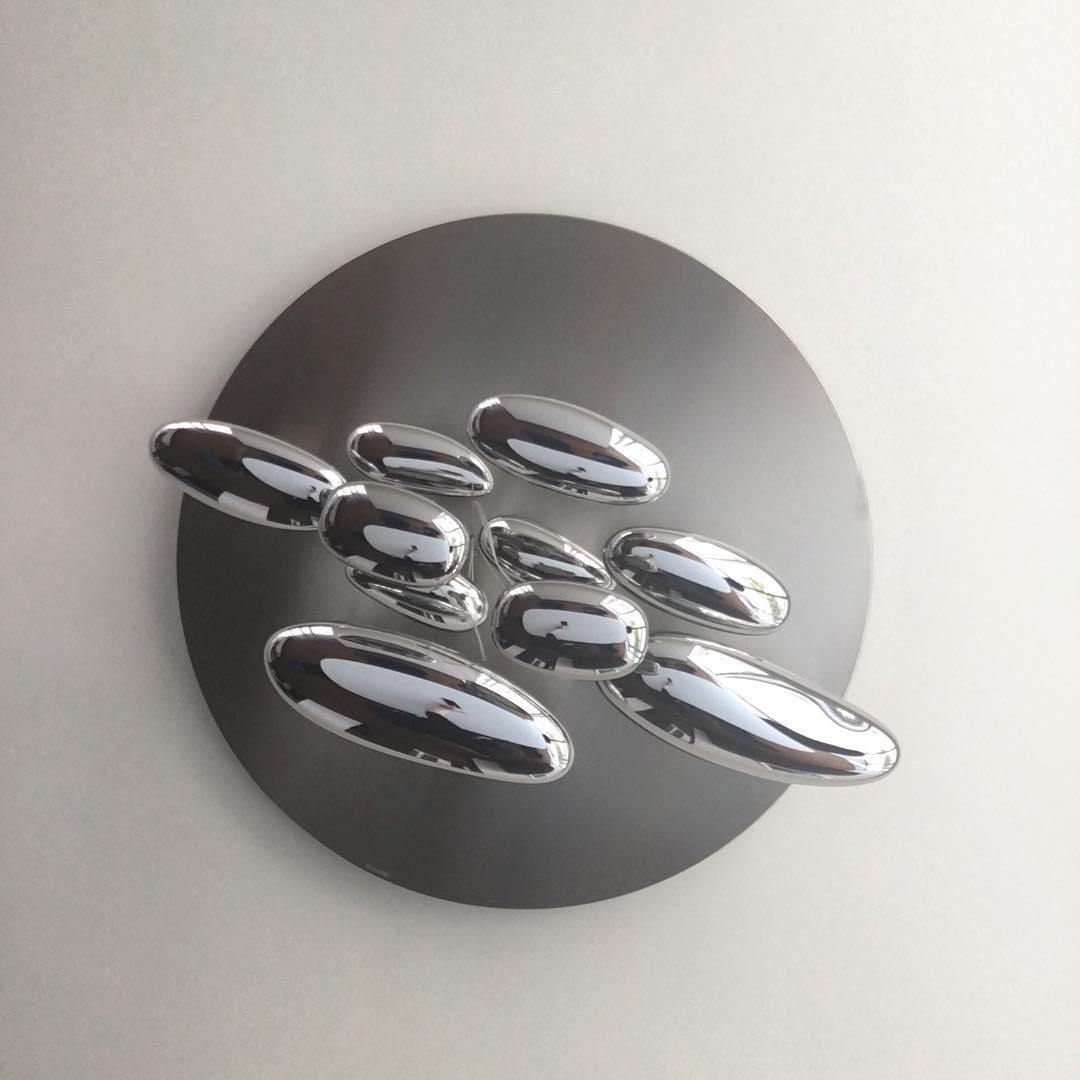 Feririan Deckenleuchte Aluminium Kieselsteinform
