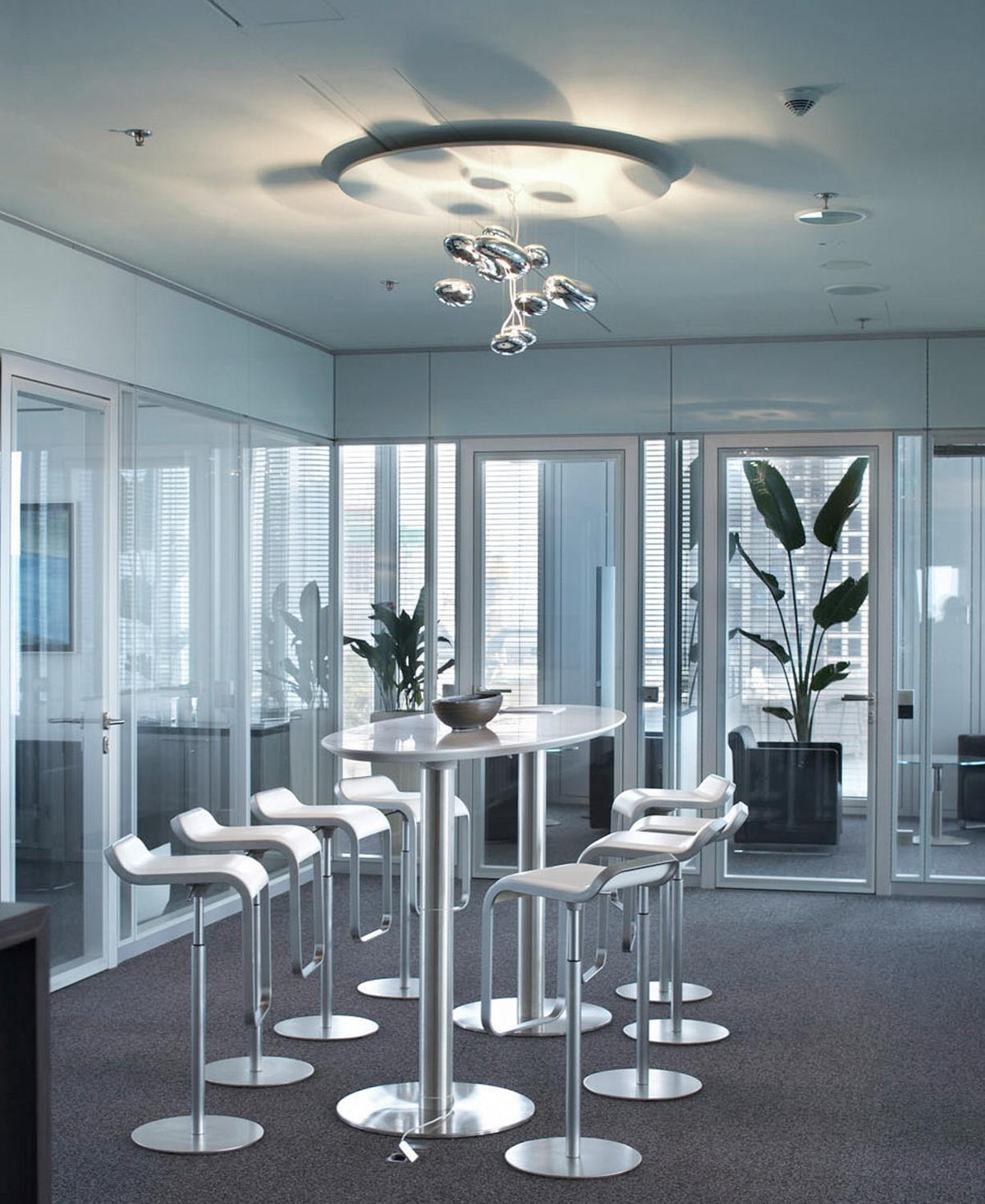 Feririan Deckenleuchte Aluminium Kieselsteinform