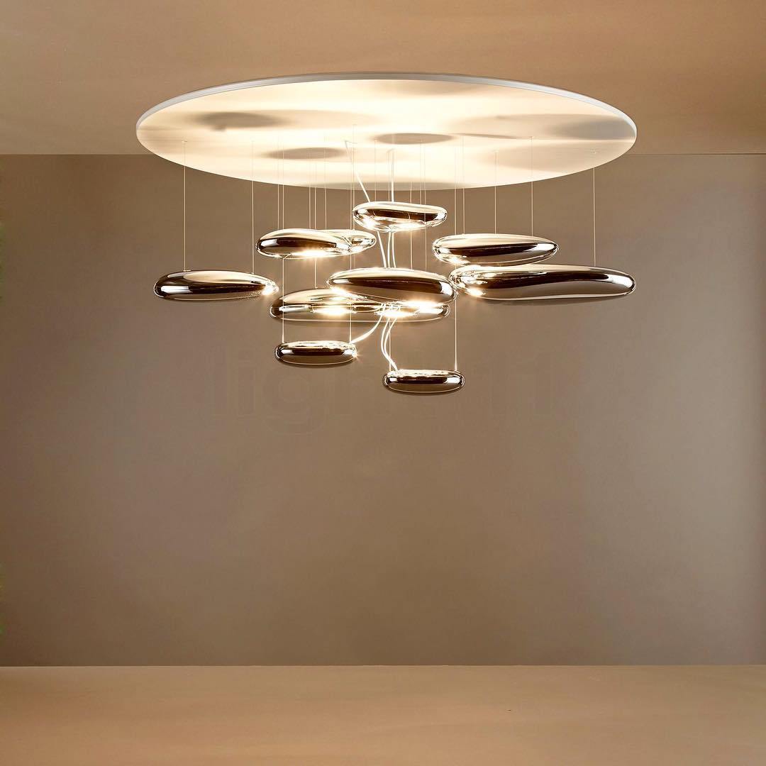 Feririan Deckenleuchte Aluminium Kieselsteinform