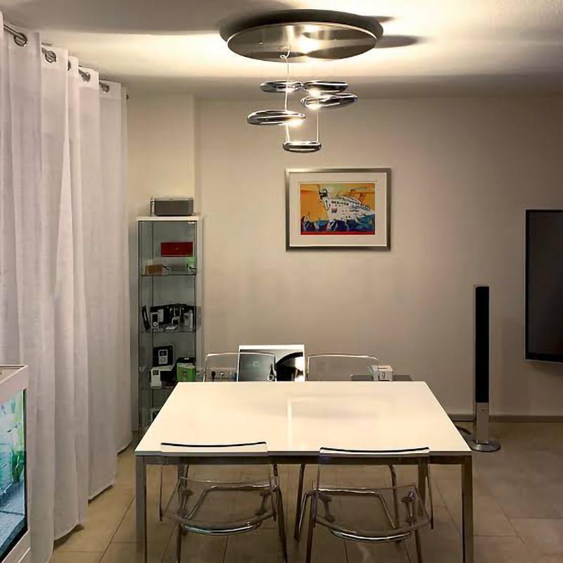 Feririan Deckenleuchte Aluminium Kieselsteinform