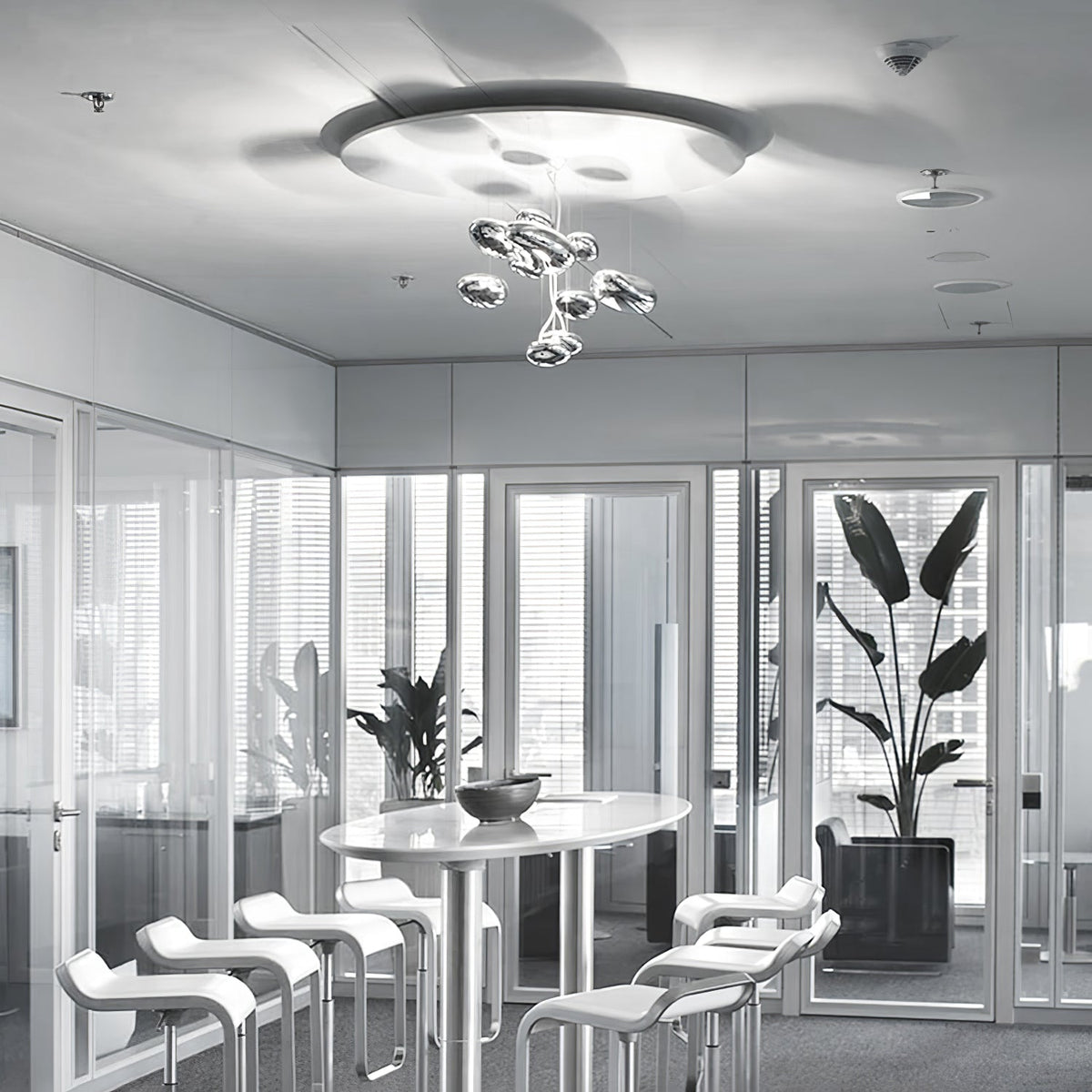 Feririan Deckenleuchte Aluminium Kieselsteinform