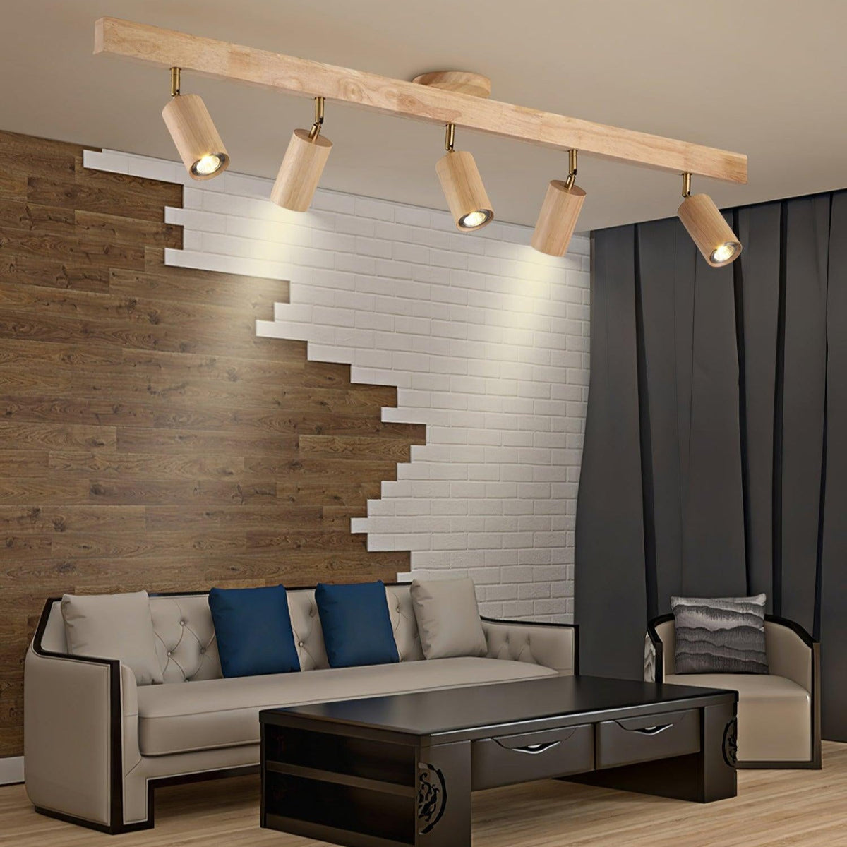 Veril  Deckenstrahler Holz