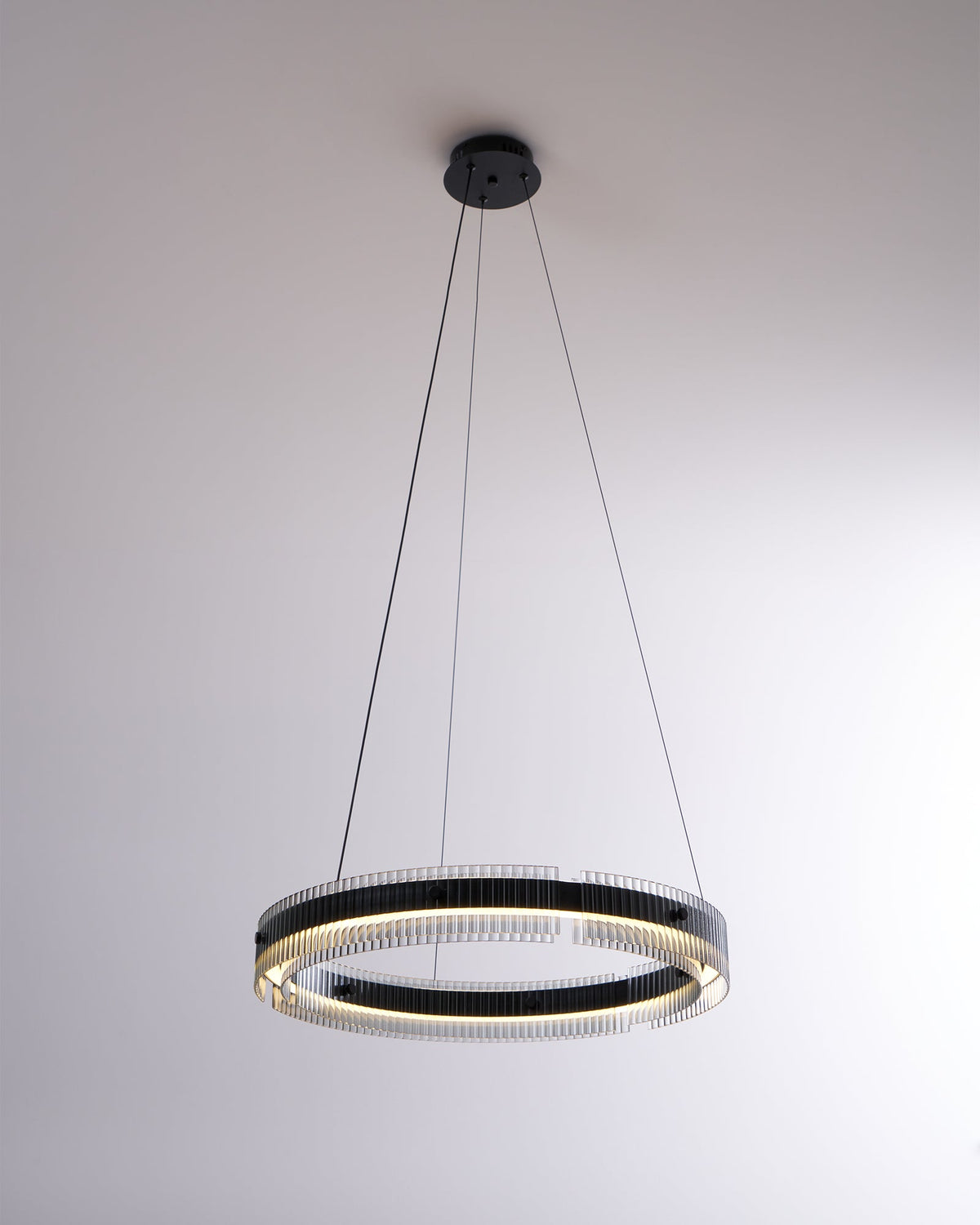 Veliviel Kronleuchter Ring minimalistisch mit LED