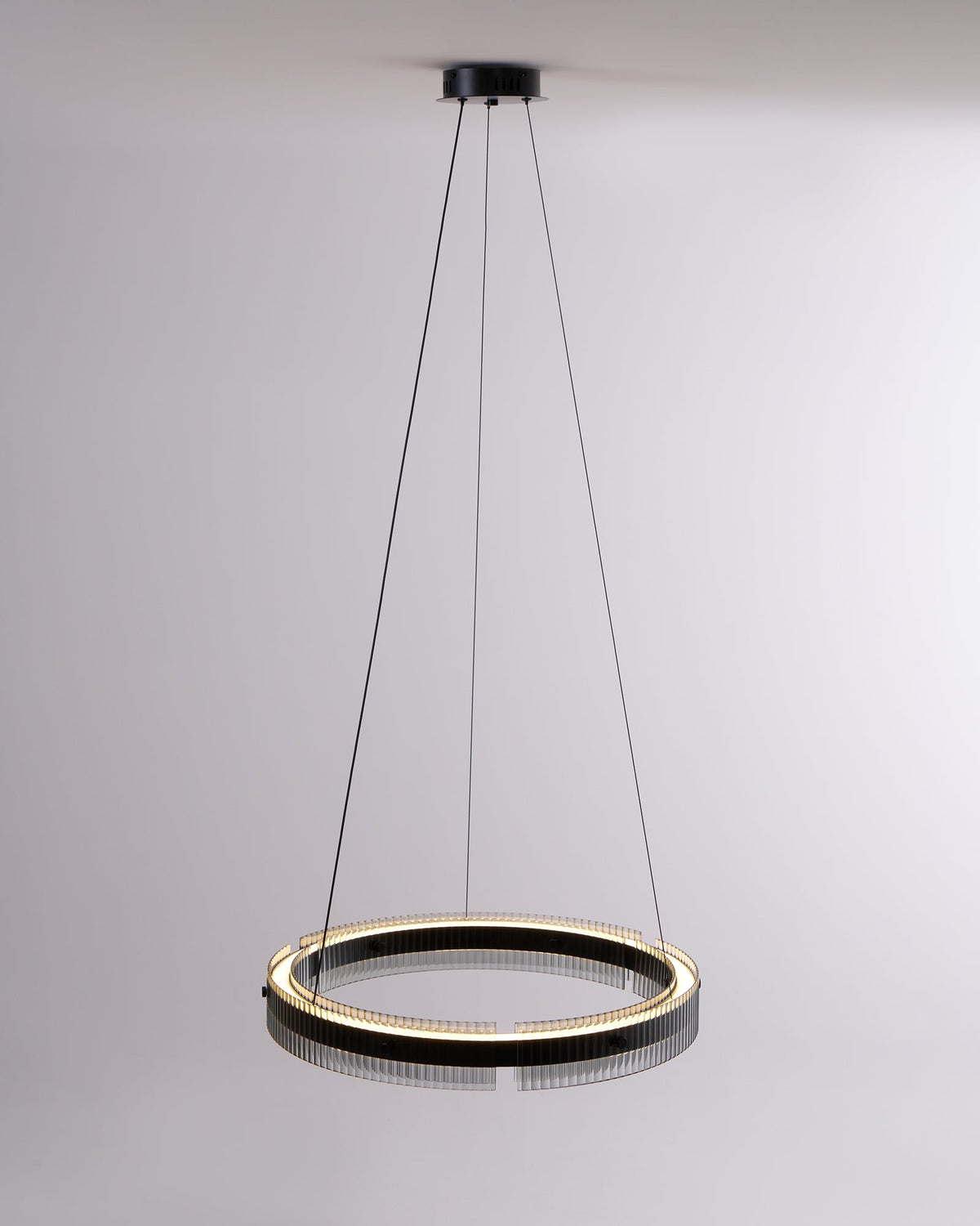 Veliviel Kronleuchter Ring minimalistisch mit LED