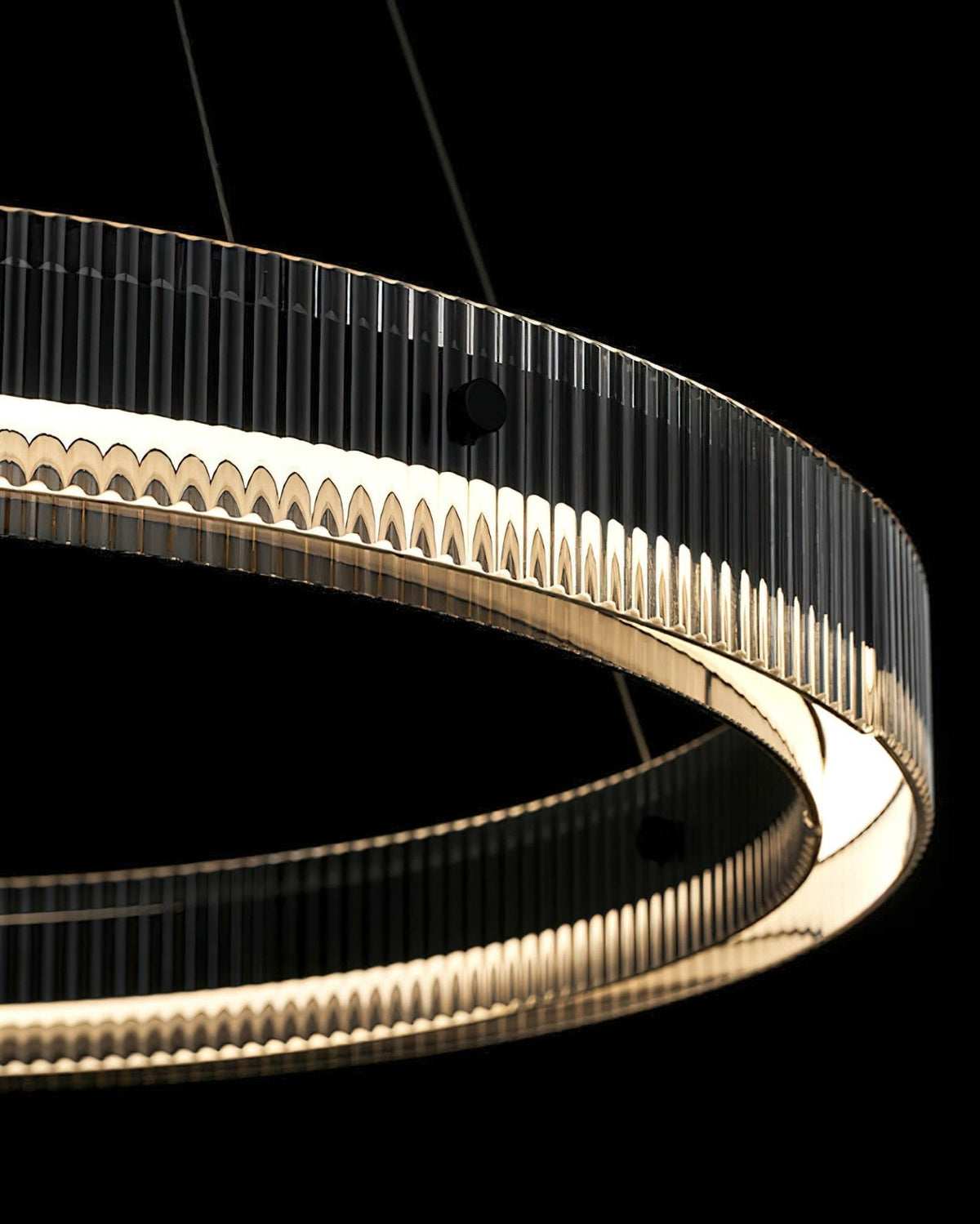 Veliviel Kronleuchter Ring minimalistisch mit LED