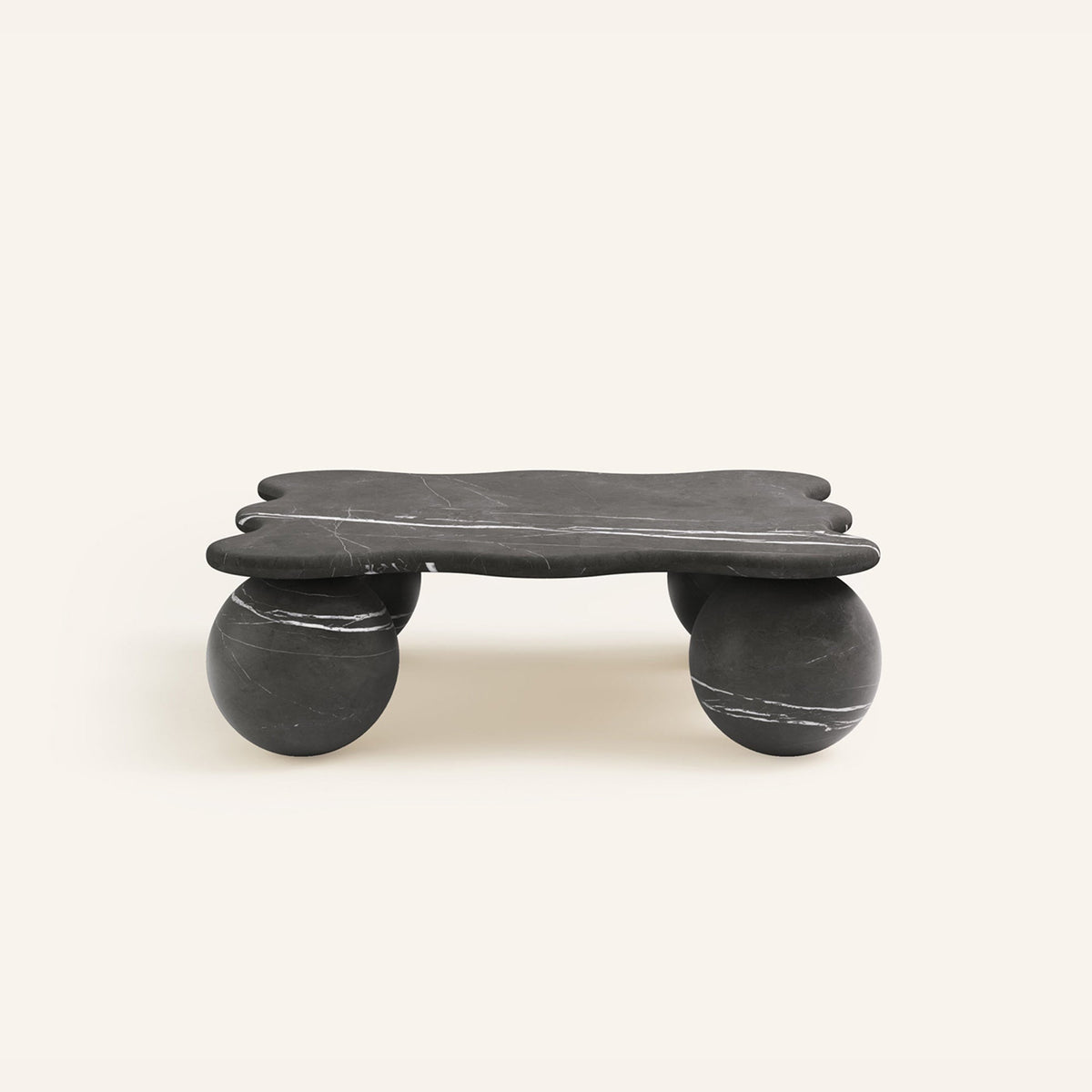 Mesa Tischleuchte aus Kieselsteinform