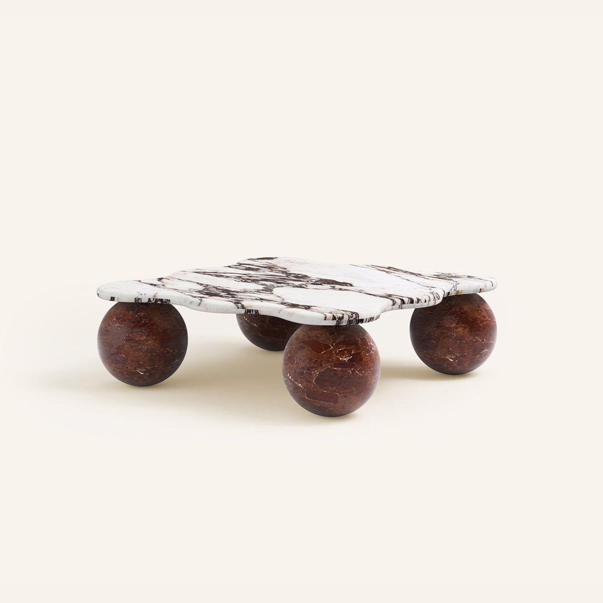 Mesa Tischleuchte aus Kieselsteinform
