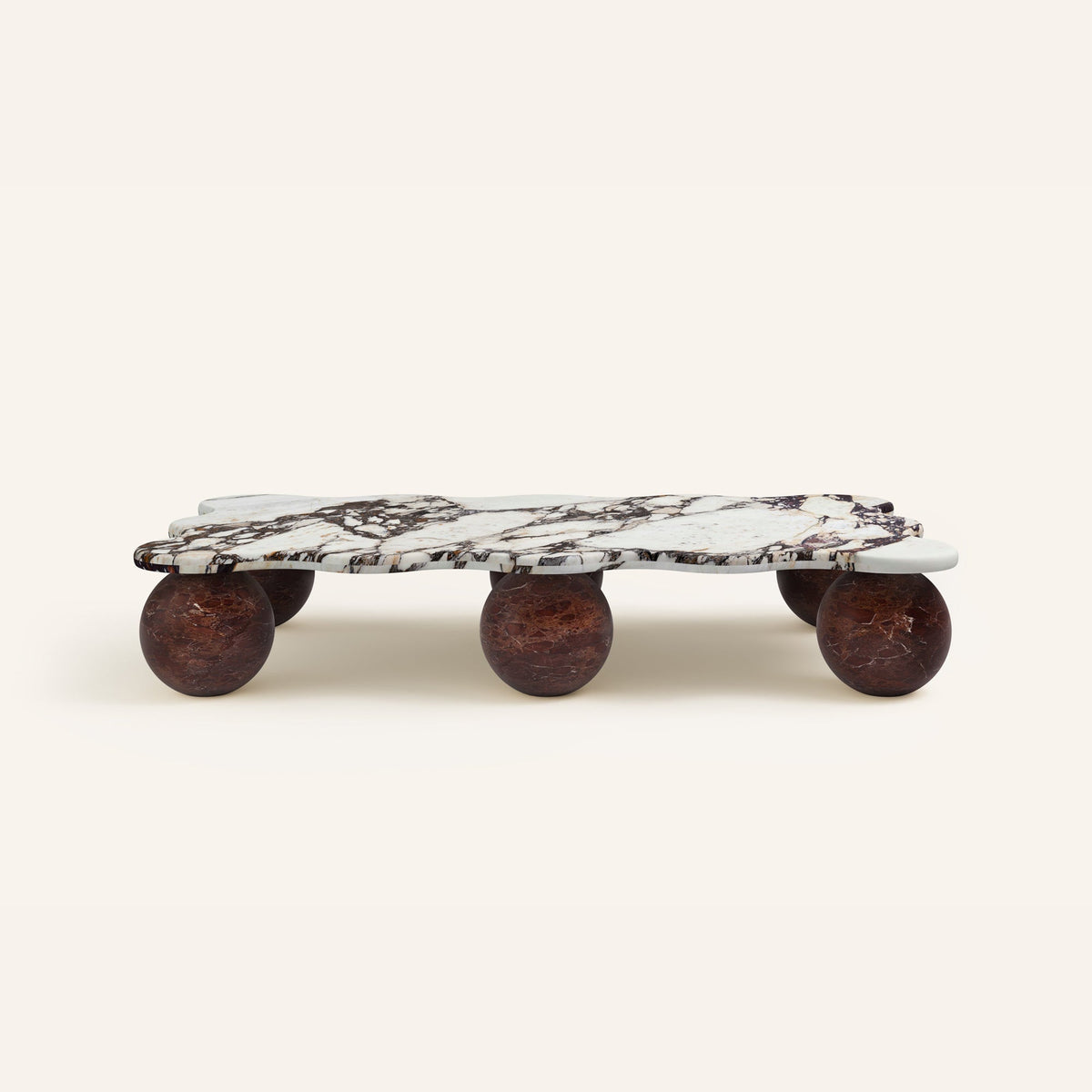 Mesa Tischleuchte aus Kieselsteinform