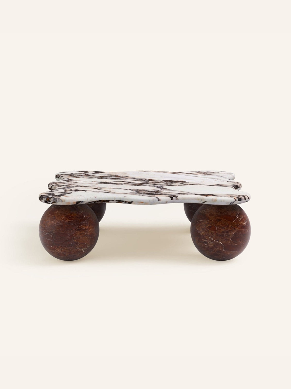 Mesa Tischleuchte aus Kieselsteinform