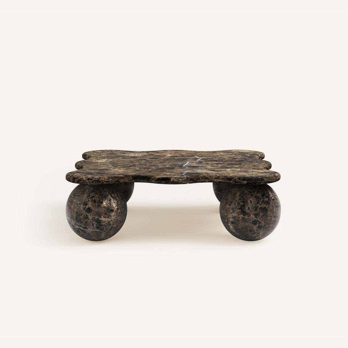Mesa Tischleuchte aus Kieselsteinform