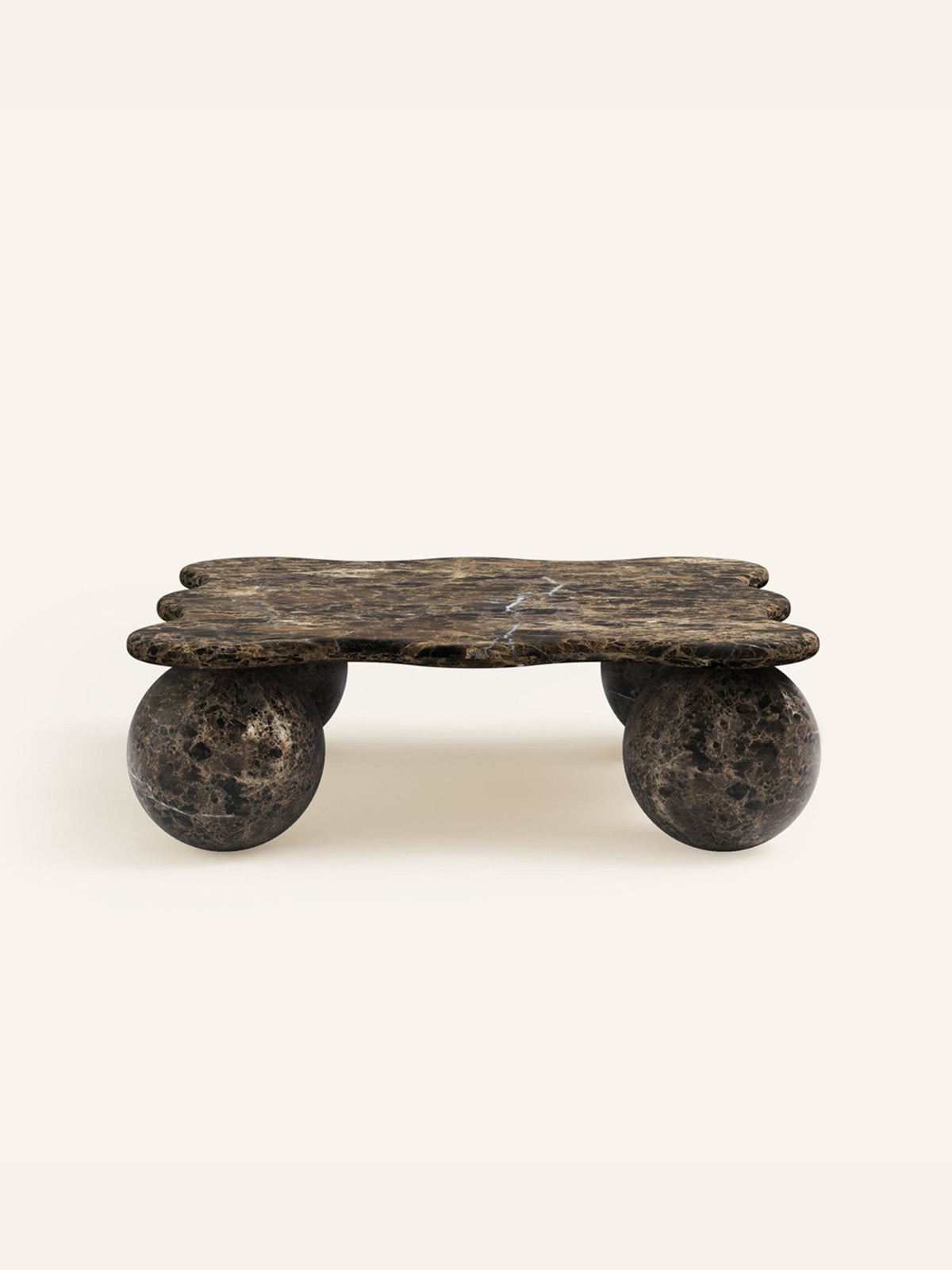 Mesa Tischleuchte aus Kieselsteinform