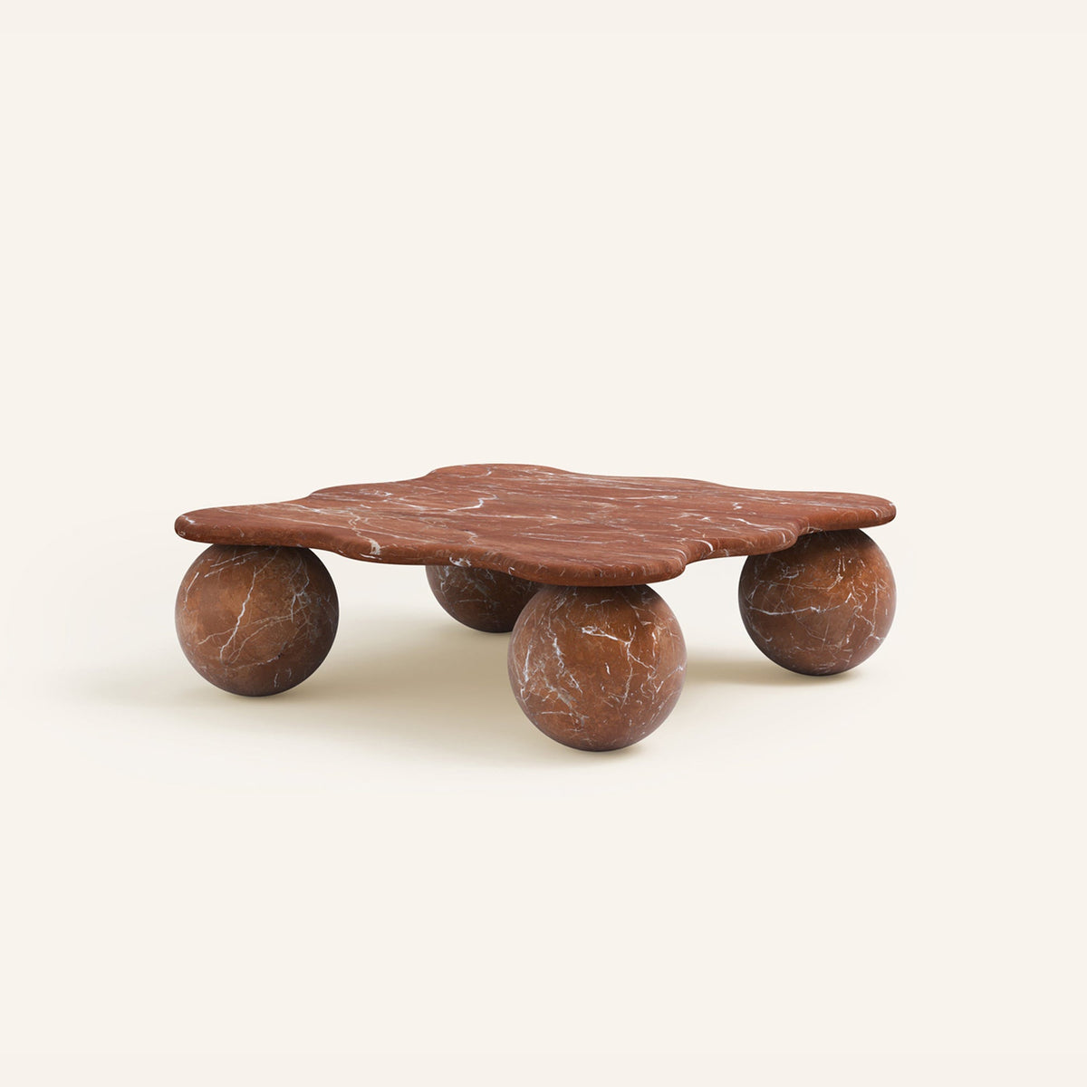 Mesa Tischleuchte aus Kieselsteinform