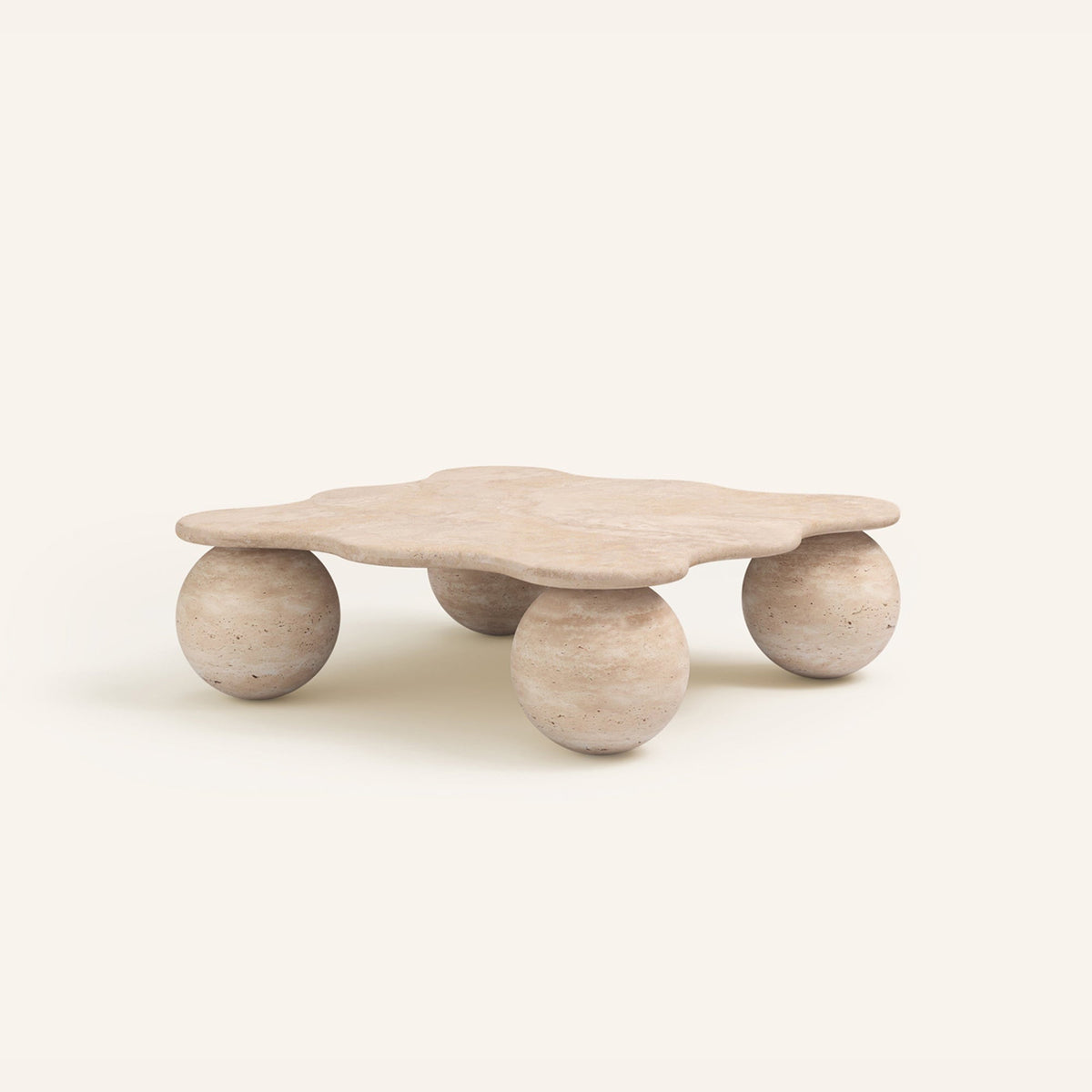Mesa Tischleuchte aus Kieselsteinform
