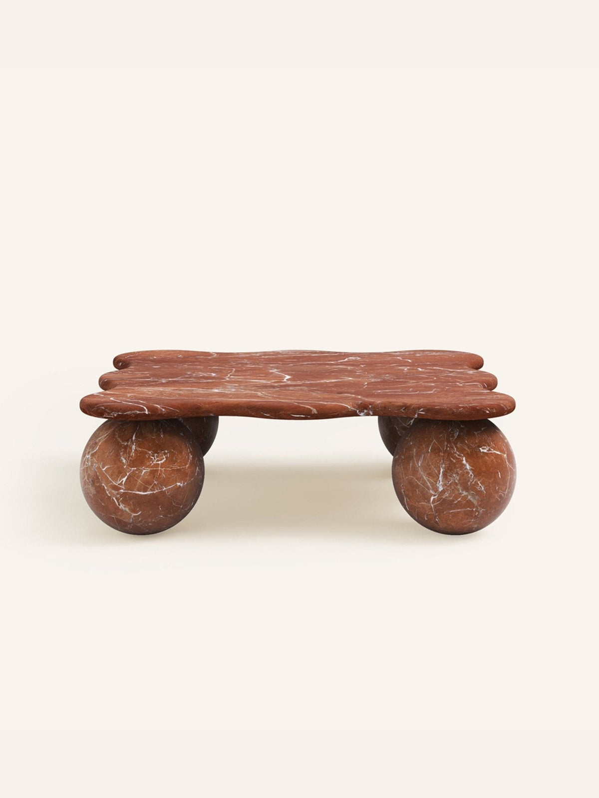 Mesa Tischleuchte aus Kieselsteinform