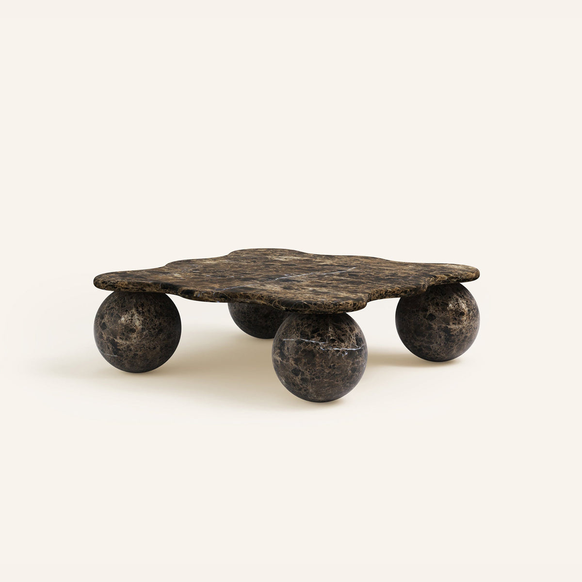 Mesa Tischleuchte aus Kieselsteinform
