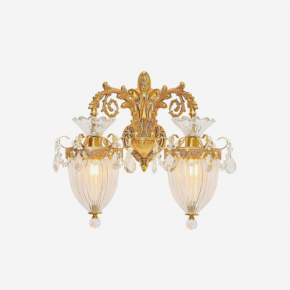 Vireon Wandleuchte Gold Doppel-Wandleuchte modern zeitgenössisch