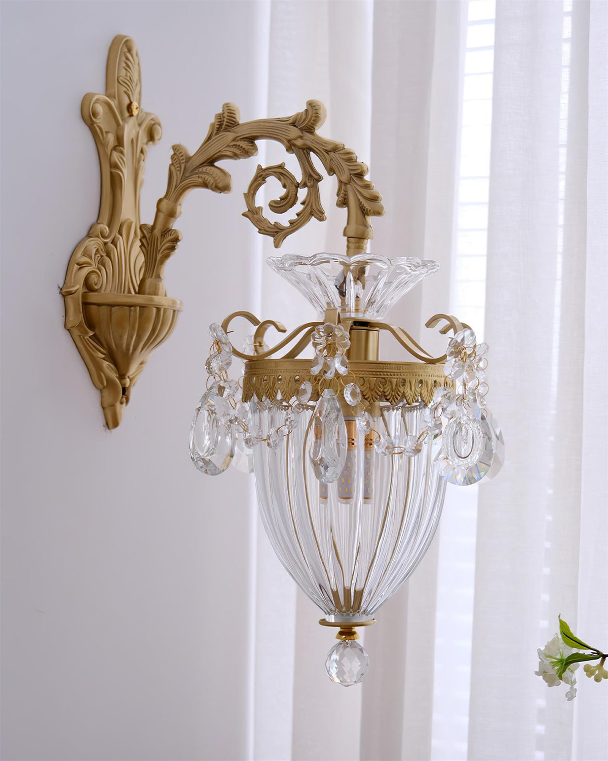 Vireon Wandleuchte Gold Doppel-Wandleuchte modern zeitgenössisch