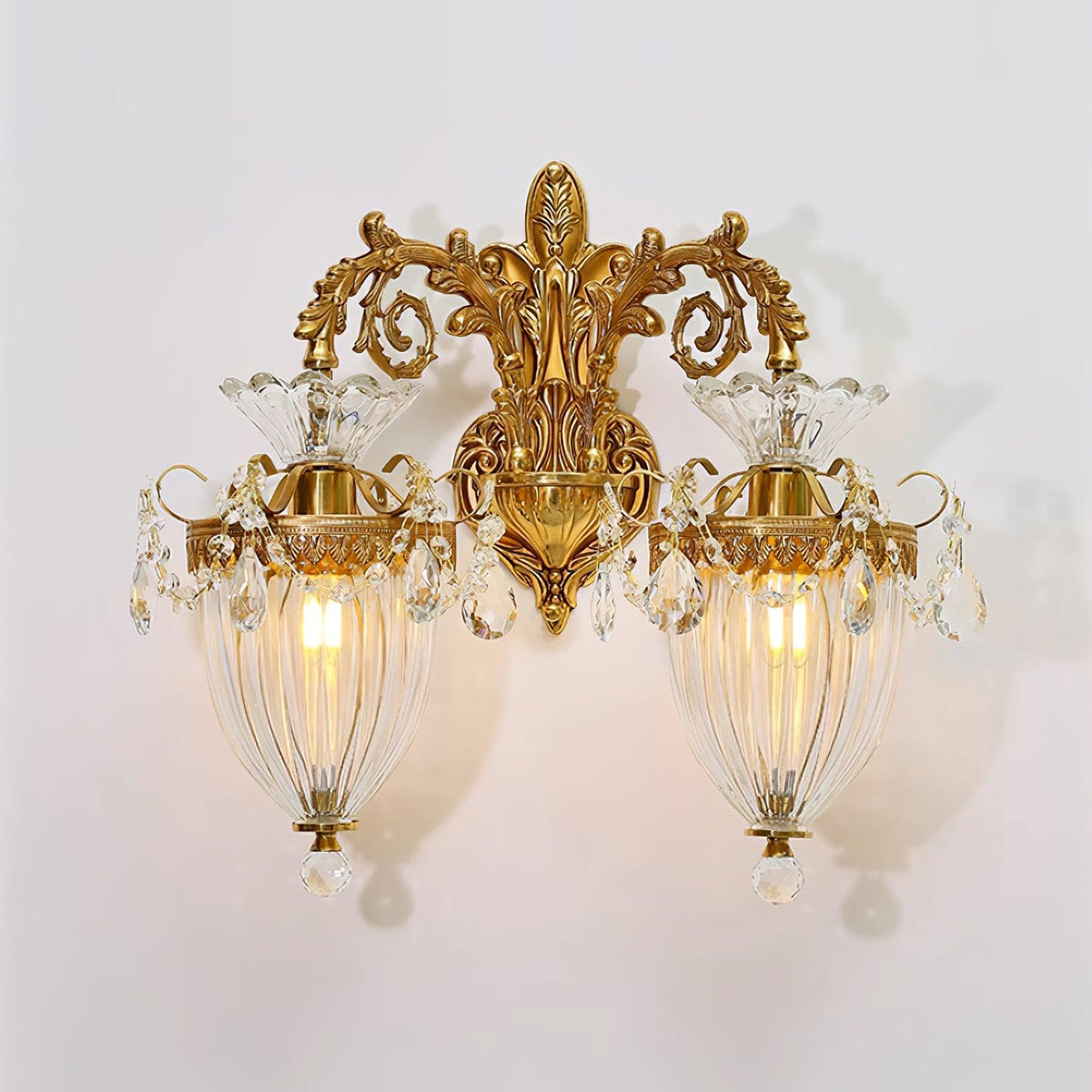 Vireon Wandleuchte Gold Doppel-Wandleuchte modern zeitgenössisch