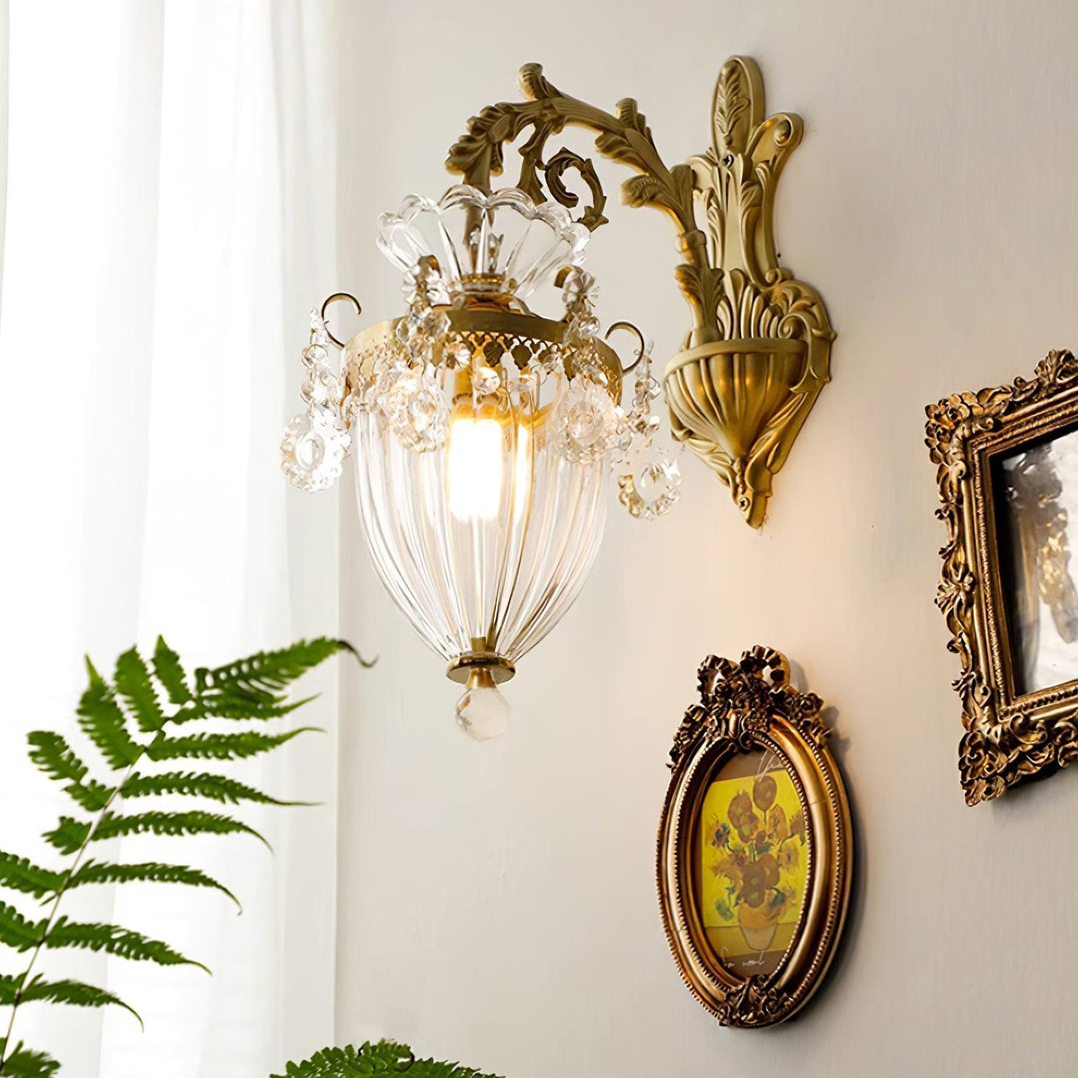 Vireon Wandleuchte Gold Doppel-Wandleuchte modern zeitgenössisch