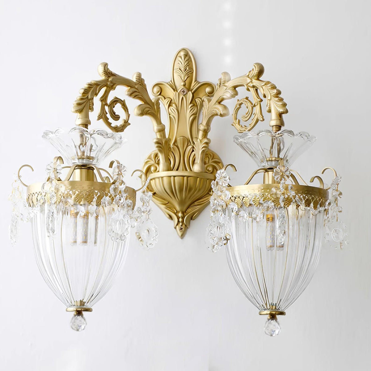 Vireon Wandleuchte Gold Doppel-Wandleuchte modern zeitgenössisch