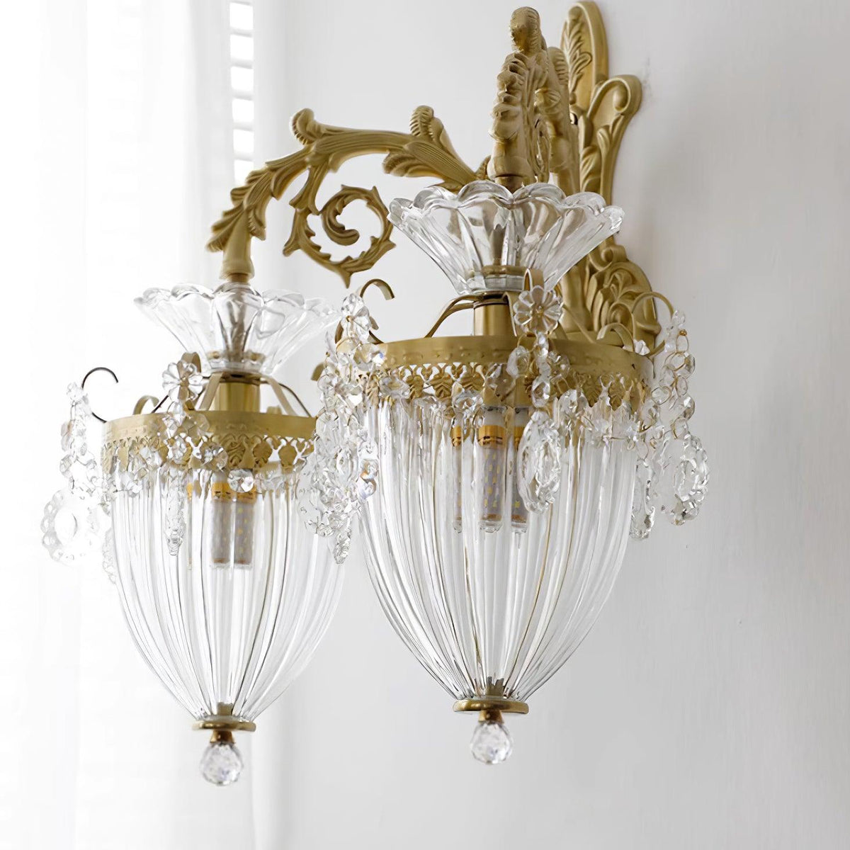 Vireon Wandleuchte Gold Doppel-Wandleuchte modern zeitgenössisch