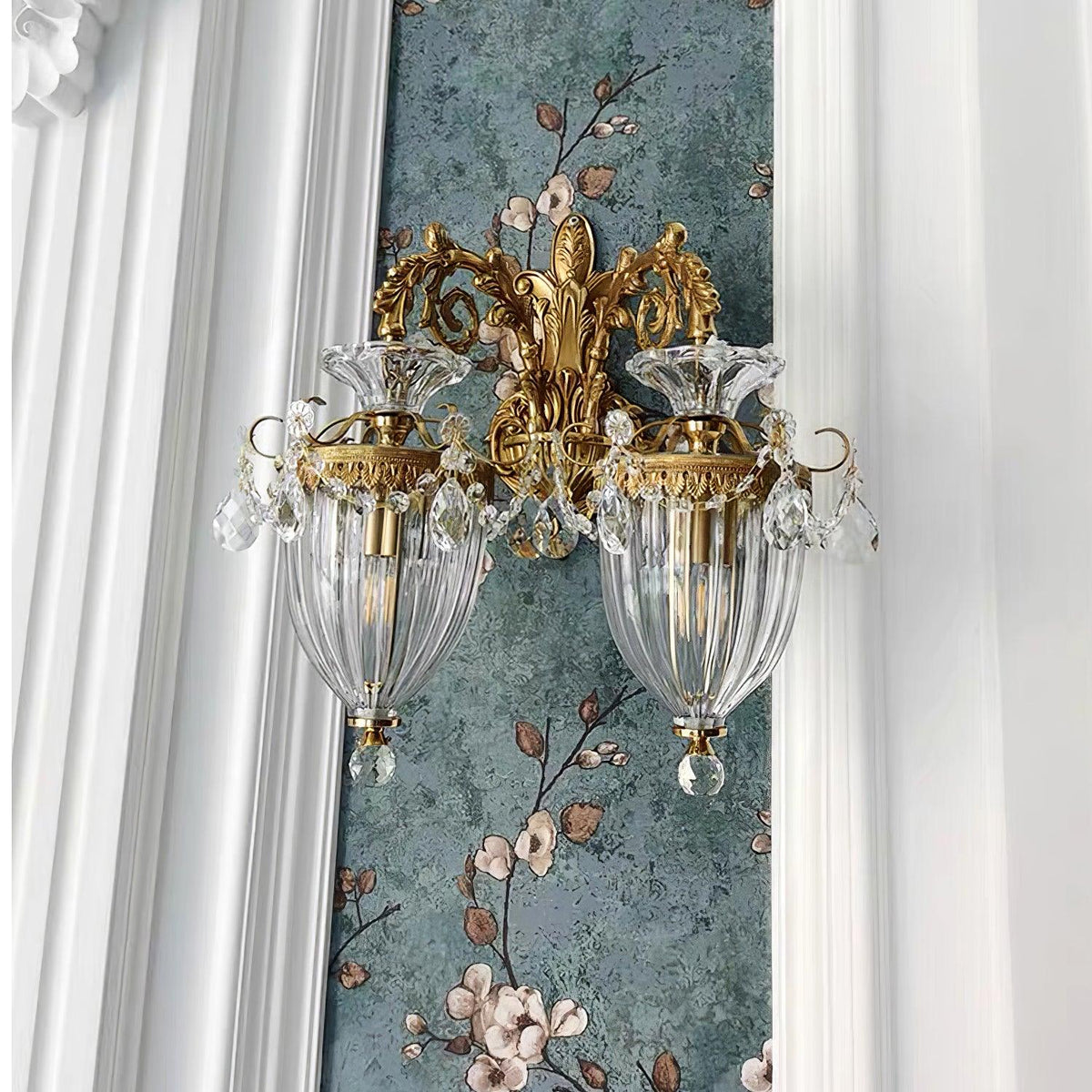 Vireon Wandleuchte Gold Doppel-Wandleuchte modern zeitgenössisch