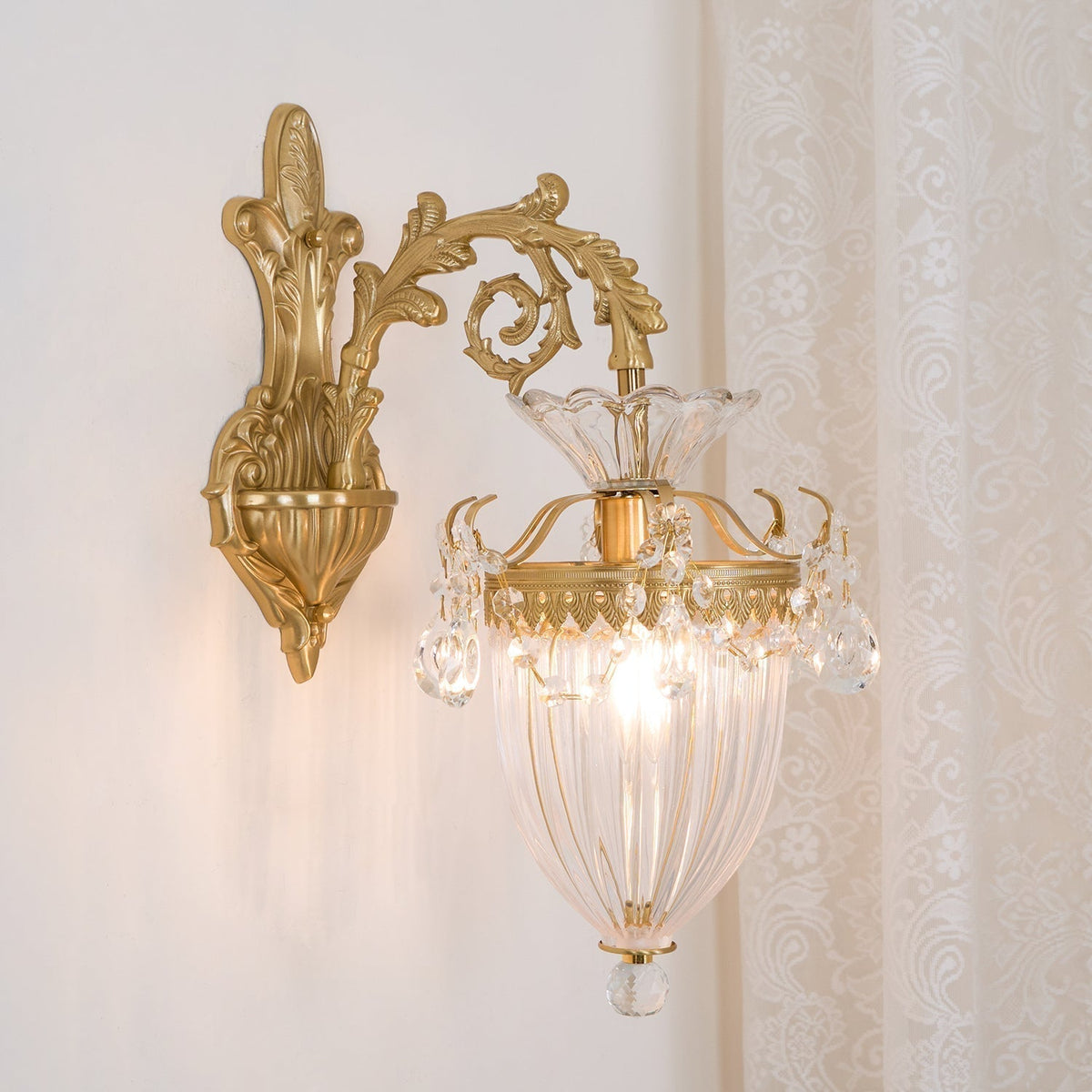 Vireon Wandleuchte Gold Doppel-Wandleuchte modern zeitgenössisch