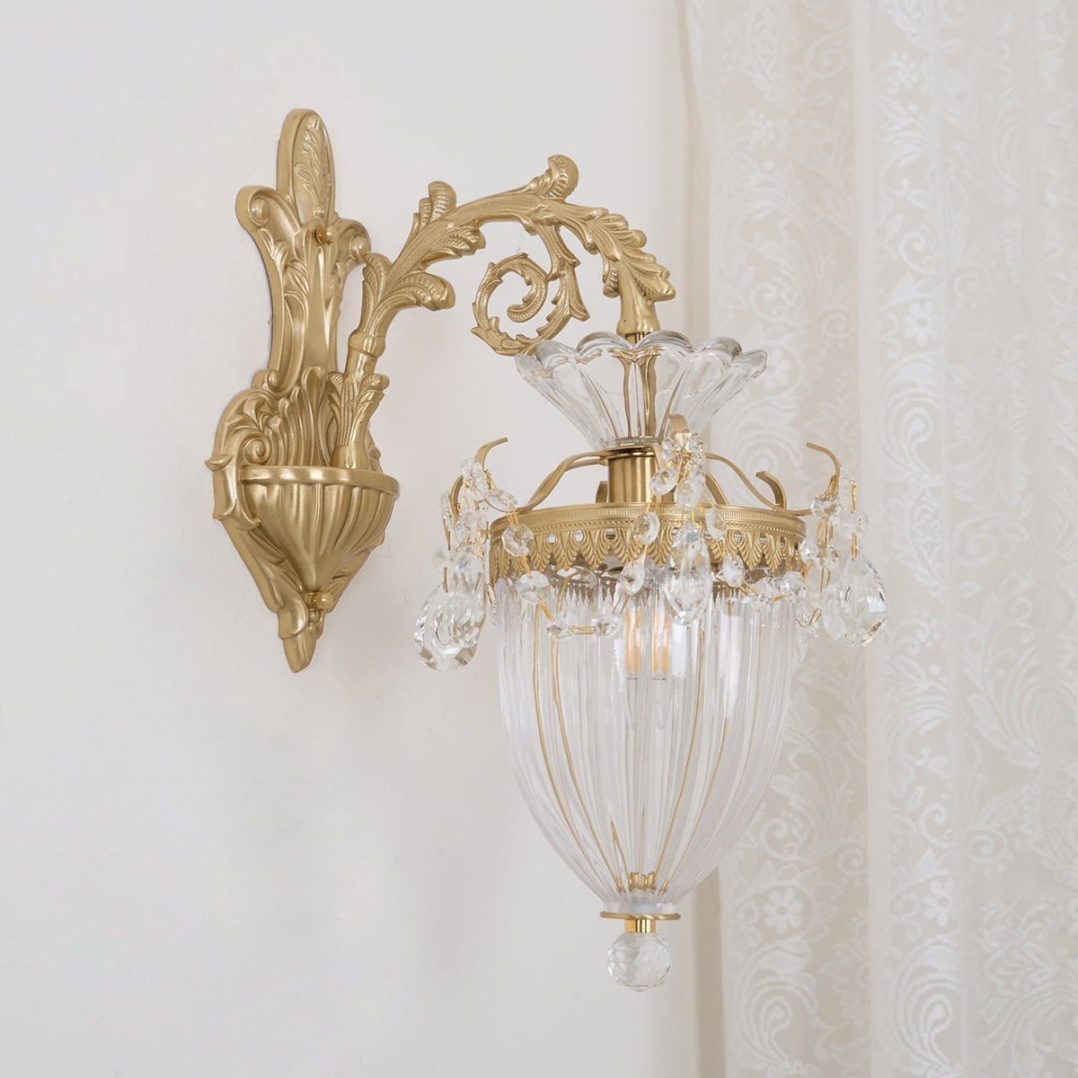Vireon Wandleuchte Gold Doppel-Wandleuchte modern zeitgenössisch